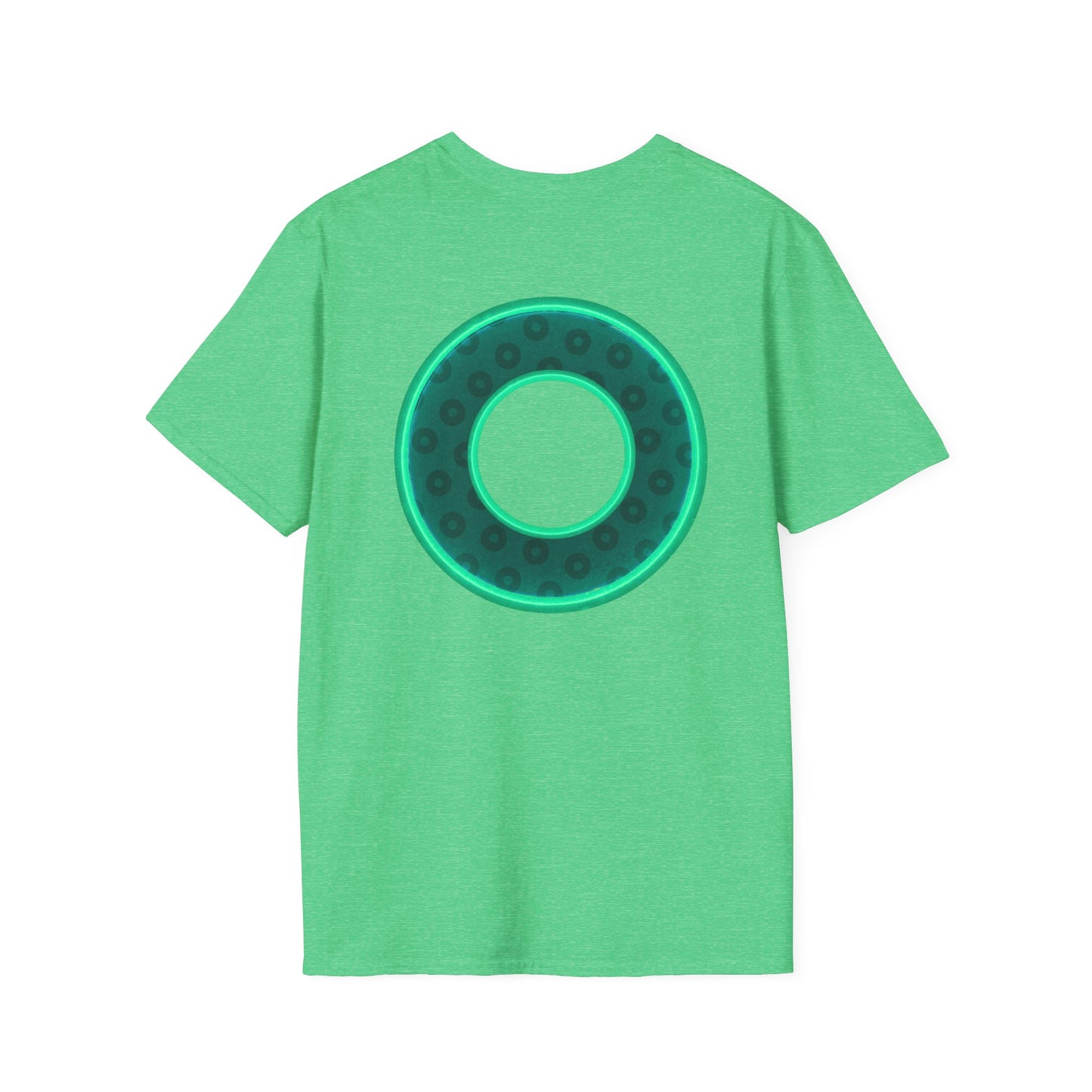 Plain Donuts/Unisex Soft-Style - "Plain Wide Mouthed Paradoxical Donuts" - forest green/mint green donuts
