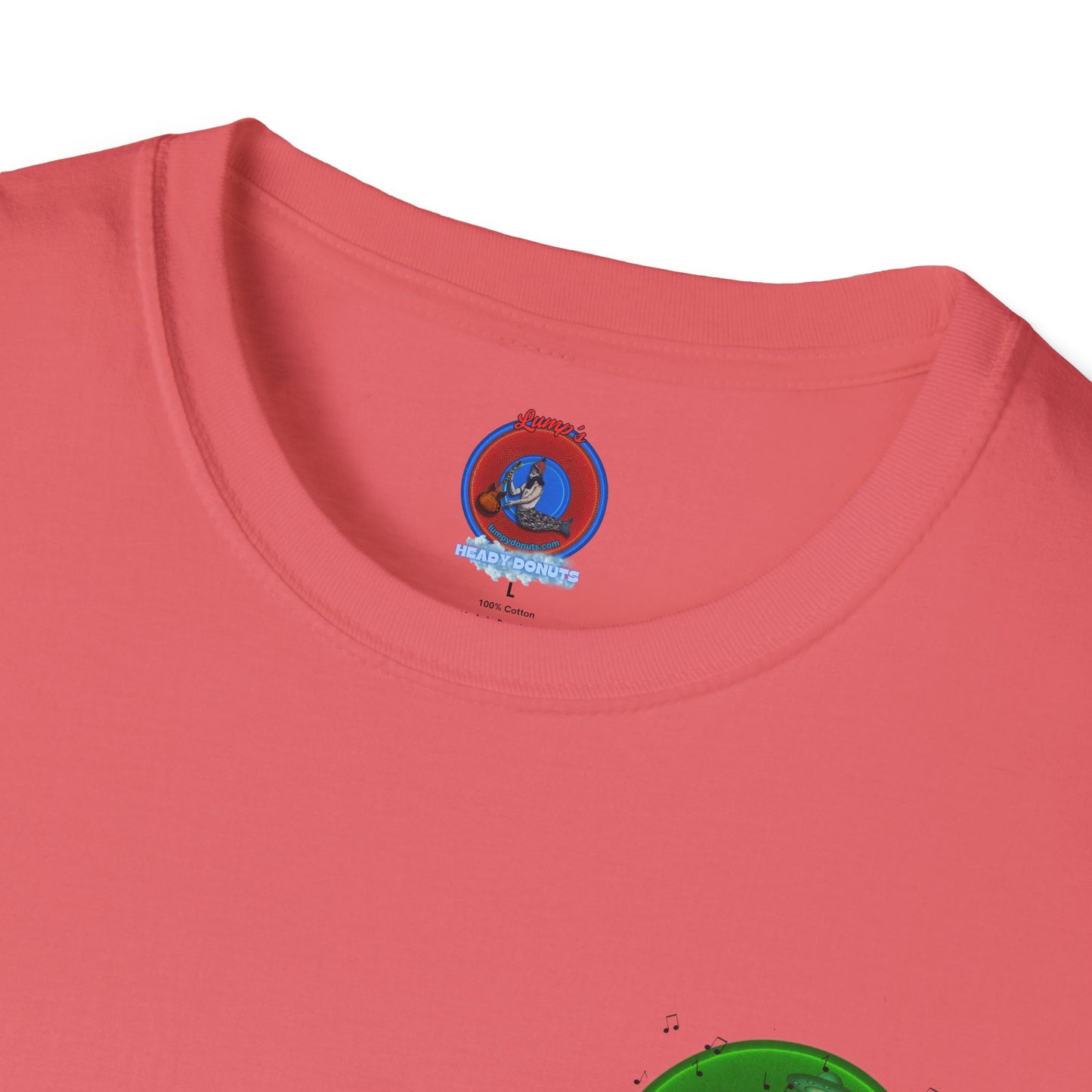 Classic Donut Tee - Unisex Soft-Style - "My Phavorite Martian" - green donut - series 1.0