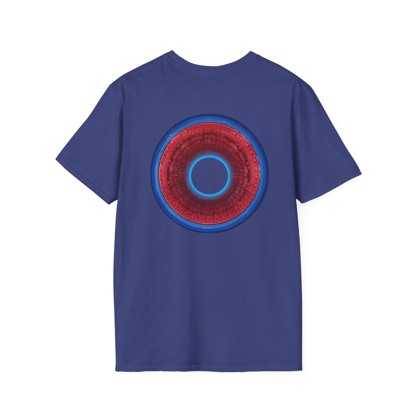 Classic Donut Tee - Unisex Soft-Style - "Homer's Perfect Donut" - series 1.0  - variant 1 - dark blue edging & hole