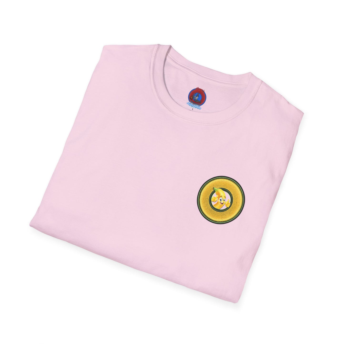 Classic Donut Tee - Unisex Soft-Style - "Dis sheet, it's bananas!" - series 1.0 - variant 5 - golden donut