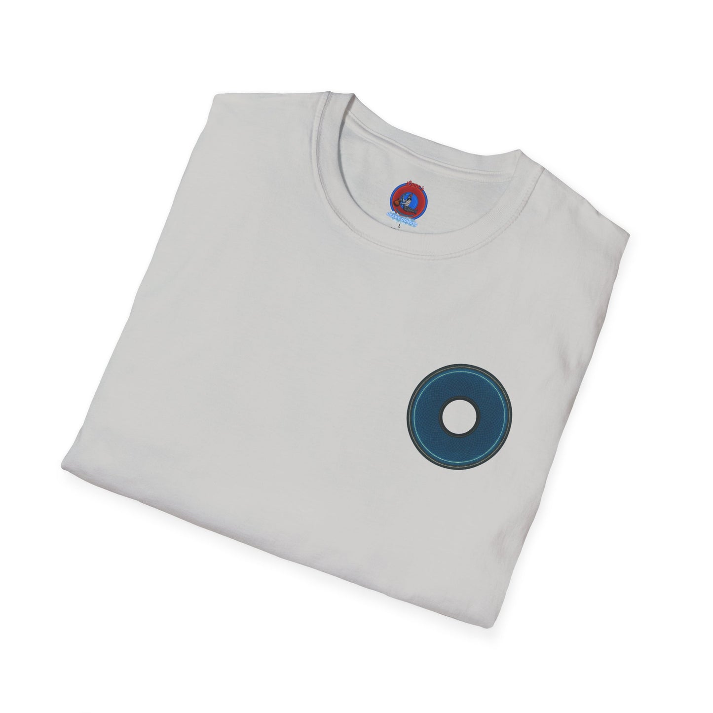 Classic Donut Tee - Unisex Soft-Style - "Symmetry Donut" - series 1.0 - blue/black donut