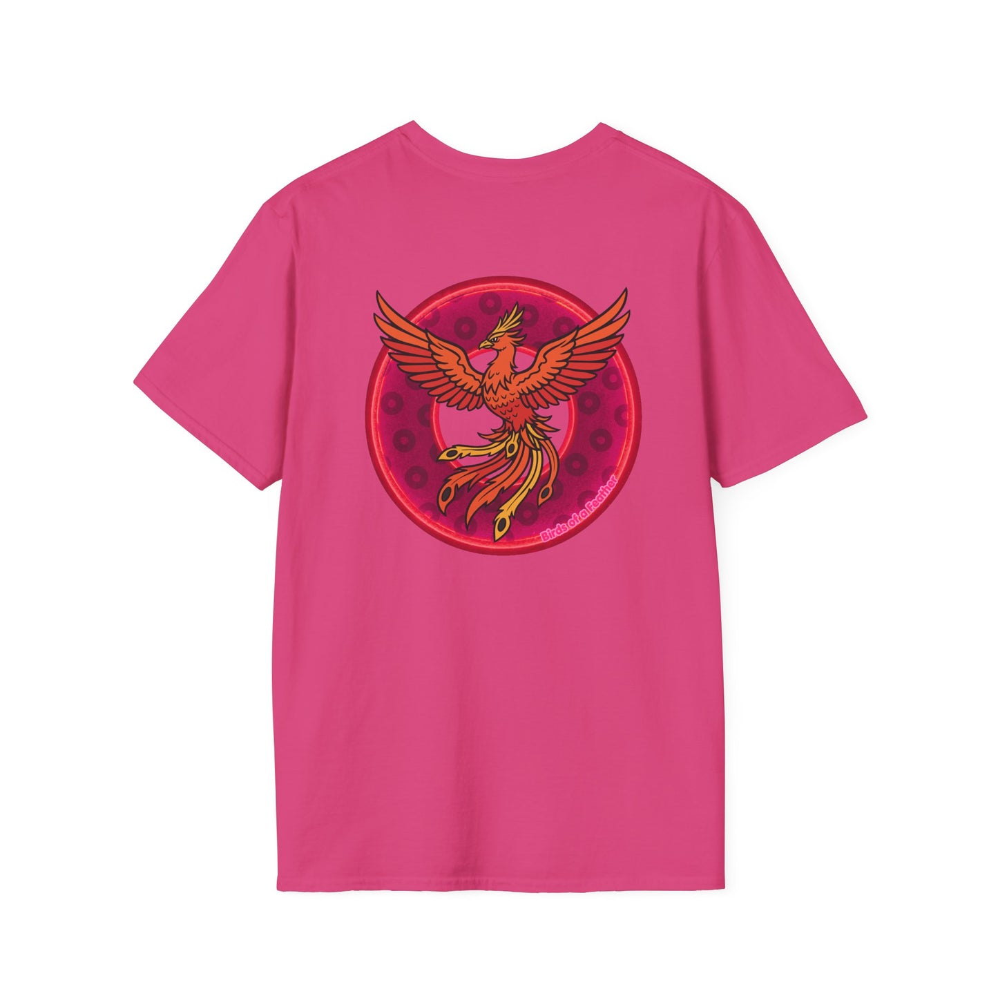 Classic Donut Tee - Unisex Soft-Style - "Invitation for Donuts & Tea" - light purple/purple paradox donut - variant 2