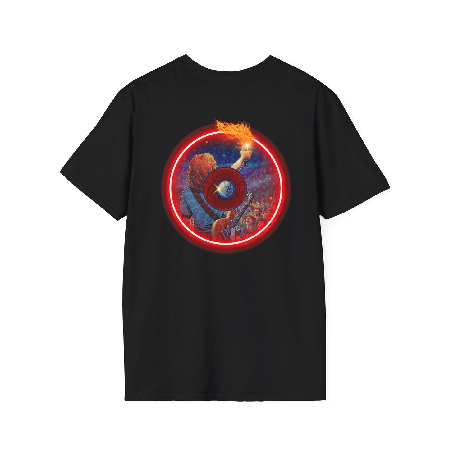 Classic Donut Tee - Unisex Soft-Style - "Torchbearer's Donut " - red donut