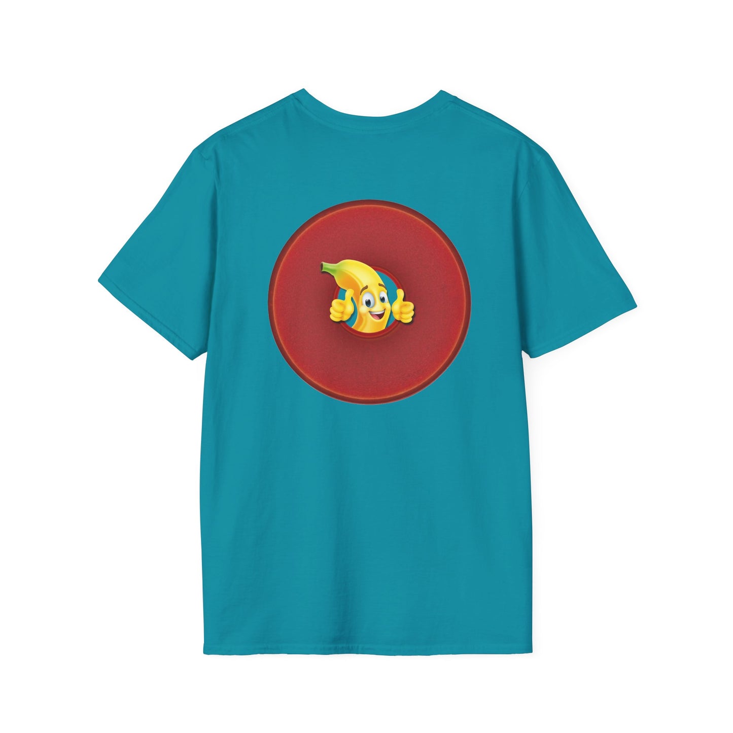 Classic Donut Tee - Unisex Soft-Style - "Dis' sheet, it's bananas!" - series 1.0 - variant 2 - red donut