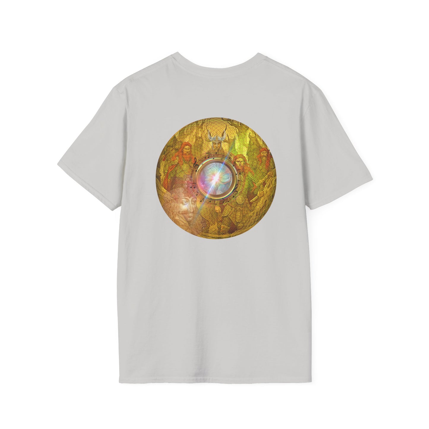 Classic Donut Tee - Unisex Soft-Style - "Vlad's Royal Donut Stash" - golden symmetrical donut