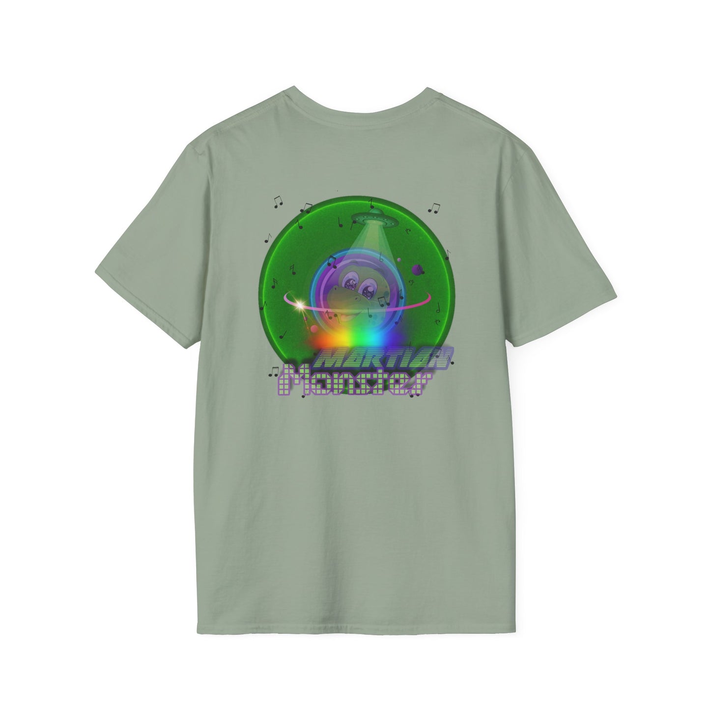 Classic Donut Tee - Unisex Soft-Style - "My Phavorite Martian" - green donut - series 1.0