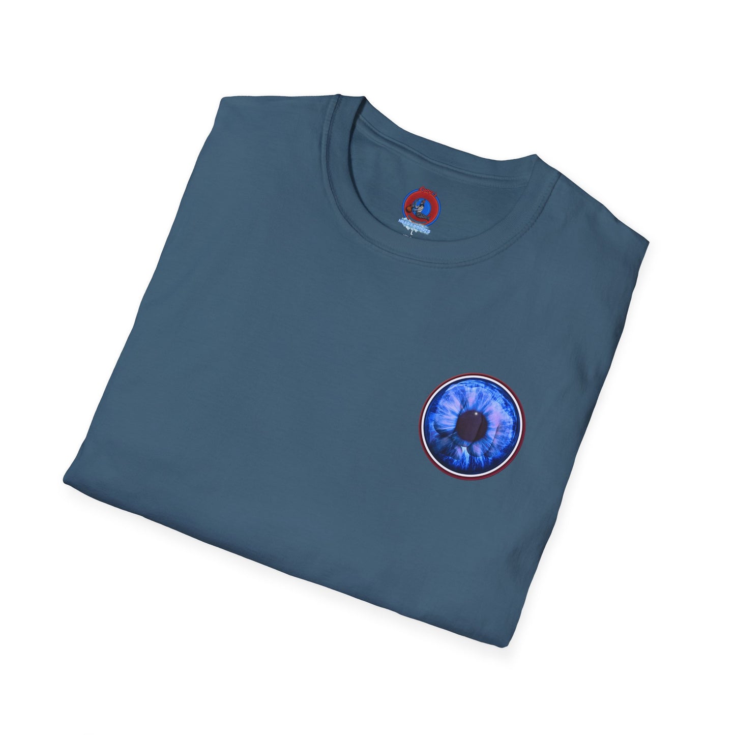 Classic Donut Tee - Unisex Soft-Style - "Wilson's Eyesore Donut Tee" - blue idonut - variant 1