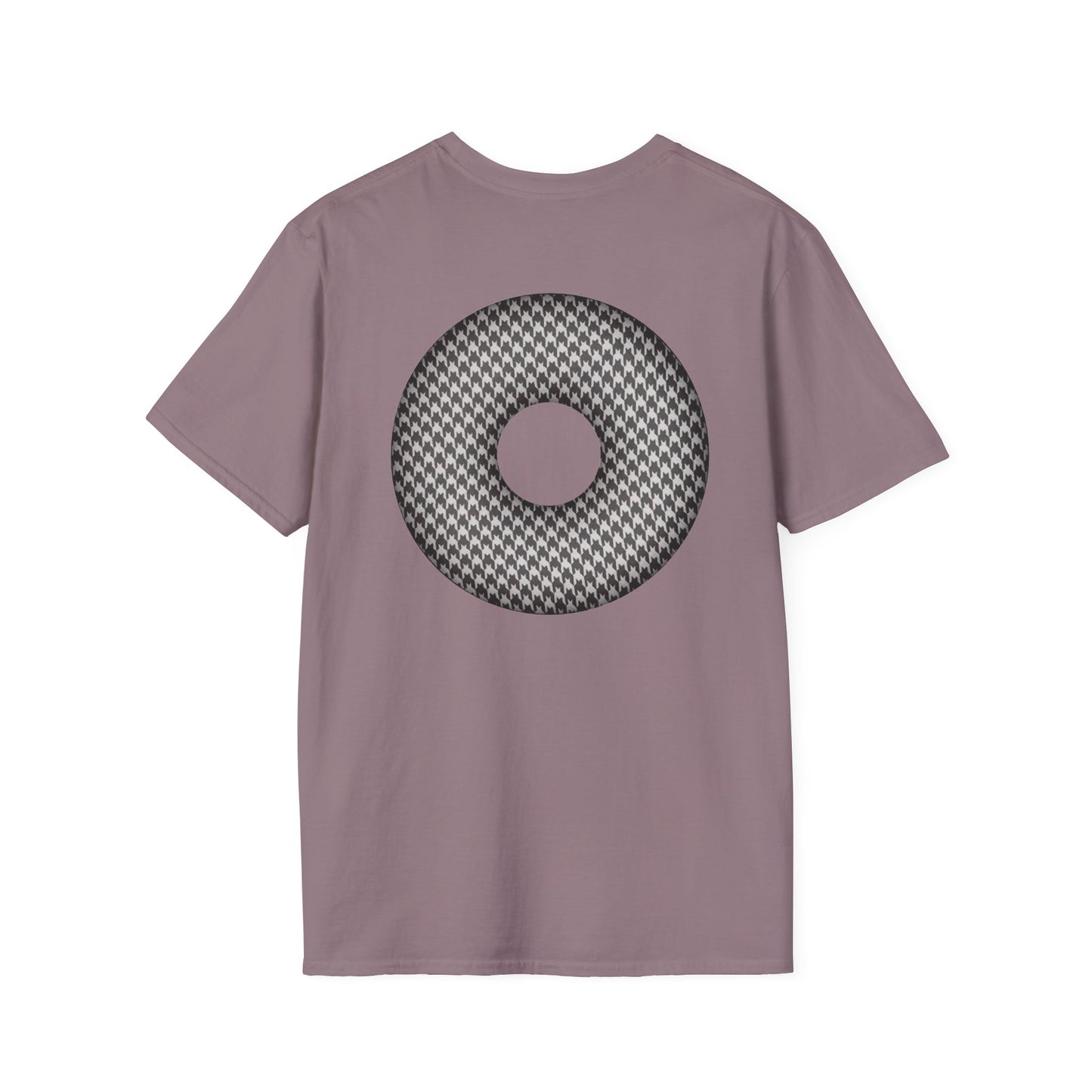 Classic Donut Tee - Unisex Soft-Style - "Ricky's Donut" - houndstooth donut
