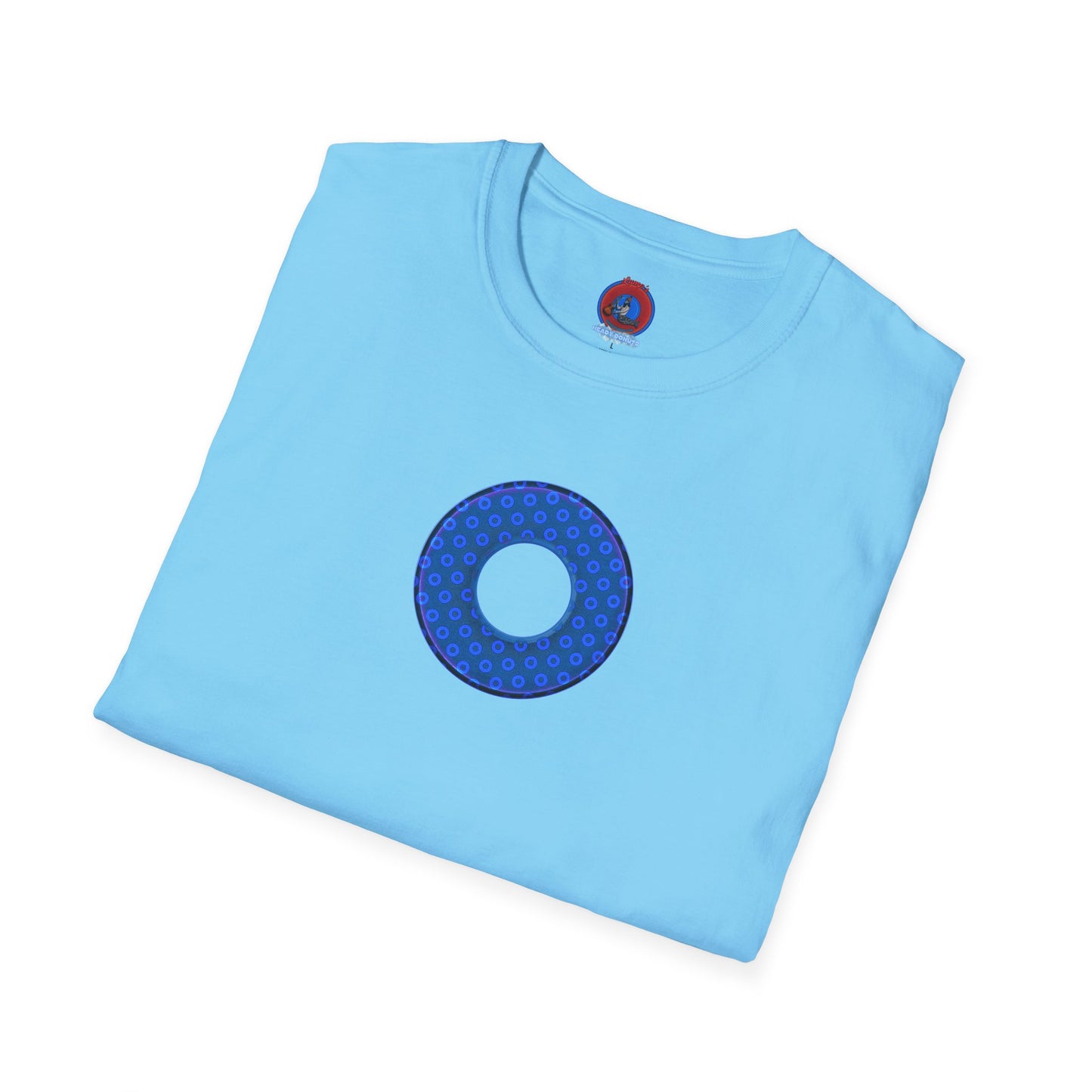 Plain Donuts/Unisex Soft-Style - "Plain Electric Paradoxical Donuts" - royal blue/dark blue donuts
