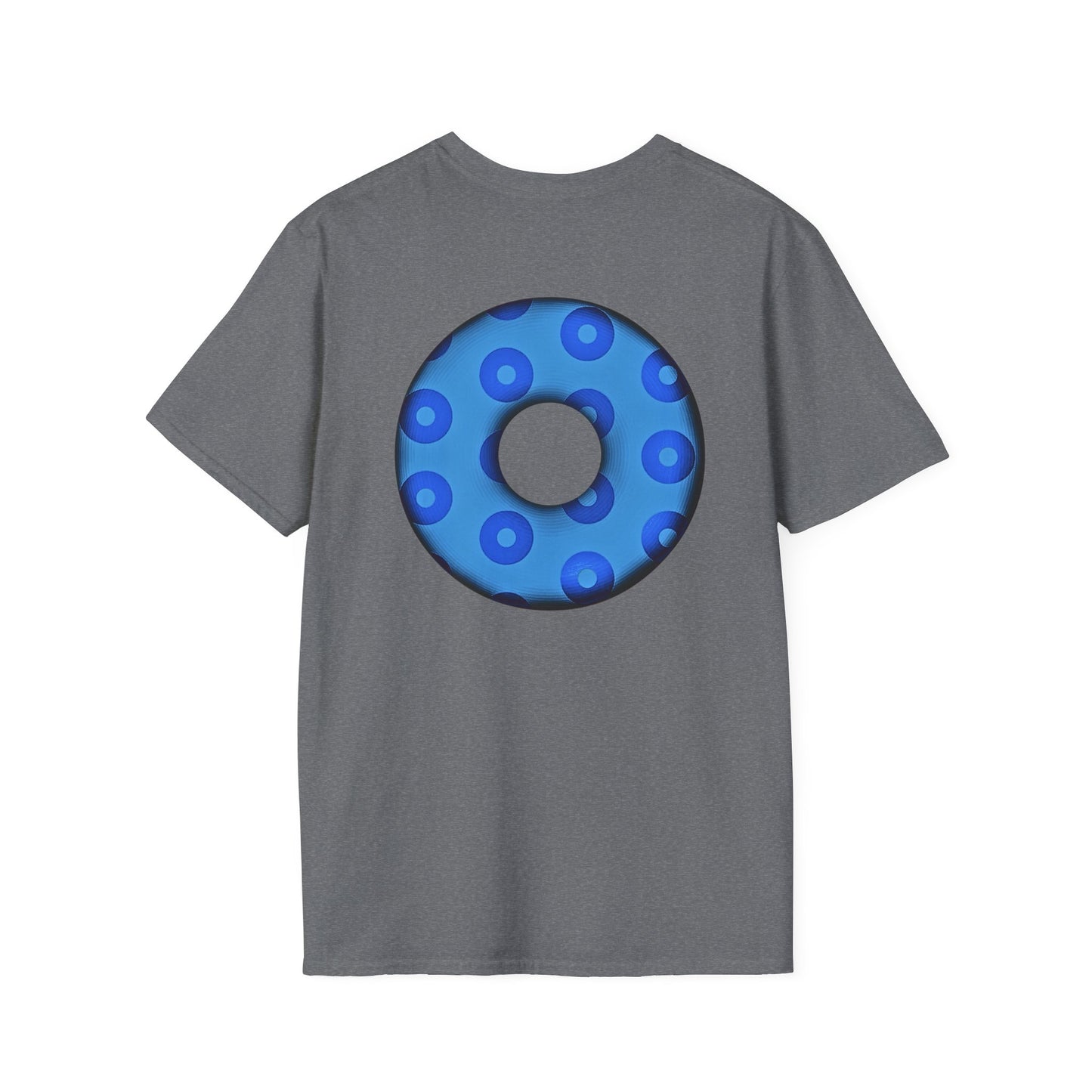 Plain Donuts/Unisex Soft-Style - "Plain Blimpy Paradoxical Donuts" - blue/light blue donuts