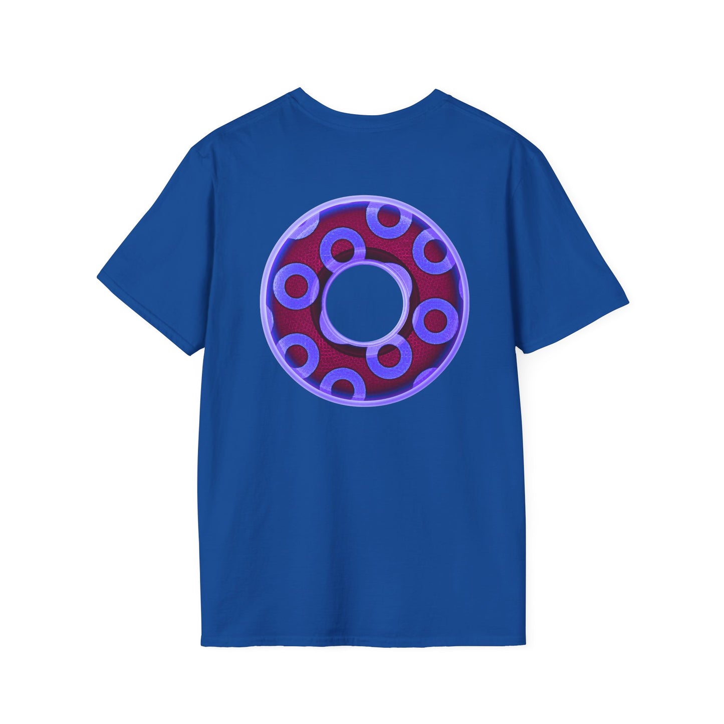Plain Donuts/Unisex Soft-Style - "Plain Rustic Paradoxical Donuts" - violet/dark purple donuts