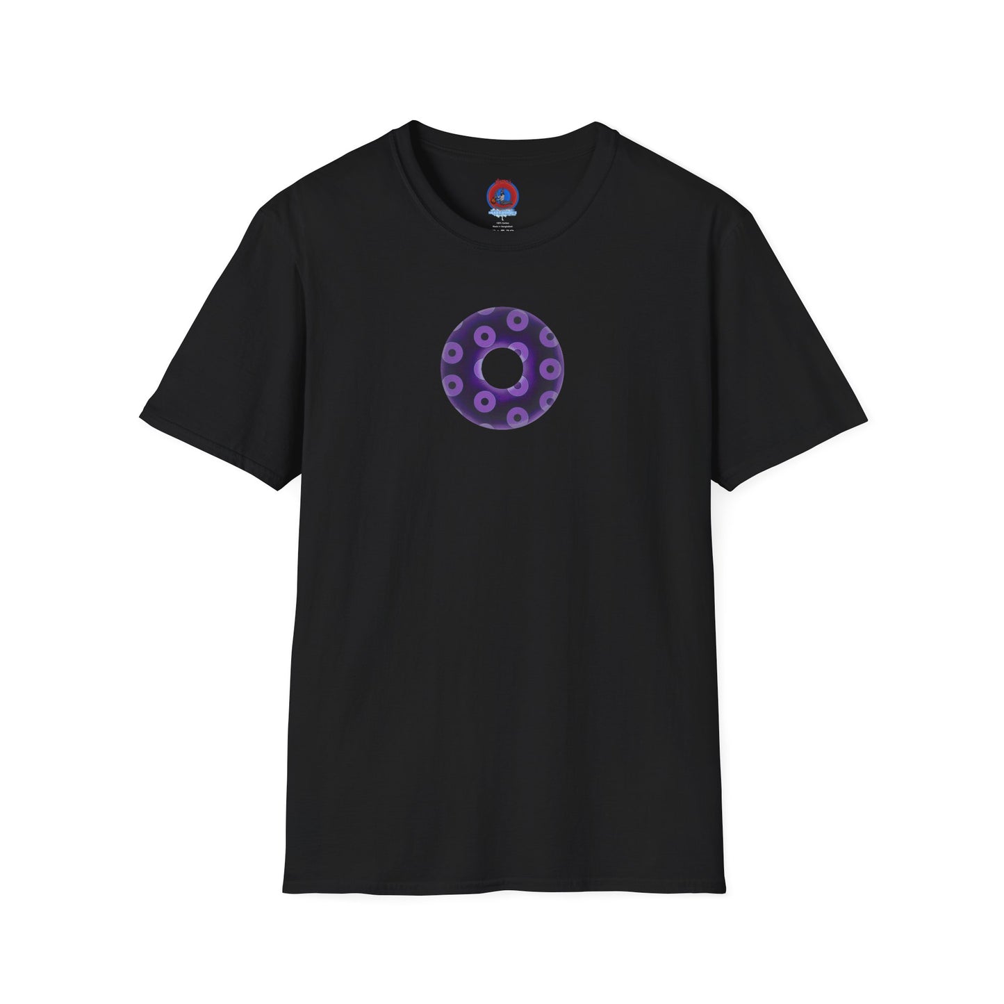 Plain Donuts/Unisex Soft-Style - "Plain Blimpy Paradoxical Donuts" - dark purple/light purple donuts