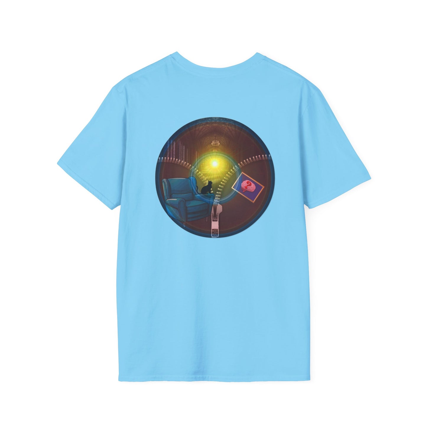 Classic Donut Tee - Unisex Soft-Style - "Donuts Going Through My Mind Mind Mind" - vivid pic donut