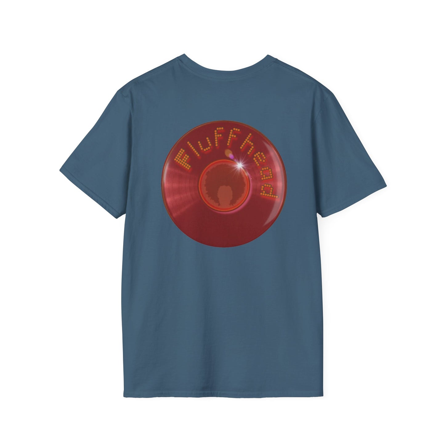 Classic Donut Tee - Unisex Soft-Style - "The Fluffernutter Donut" - series 1.0 - dark red donut