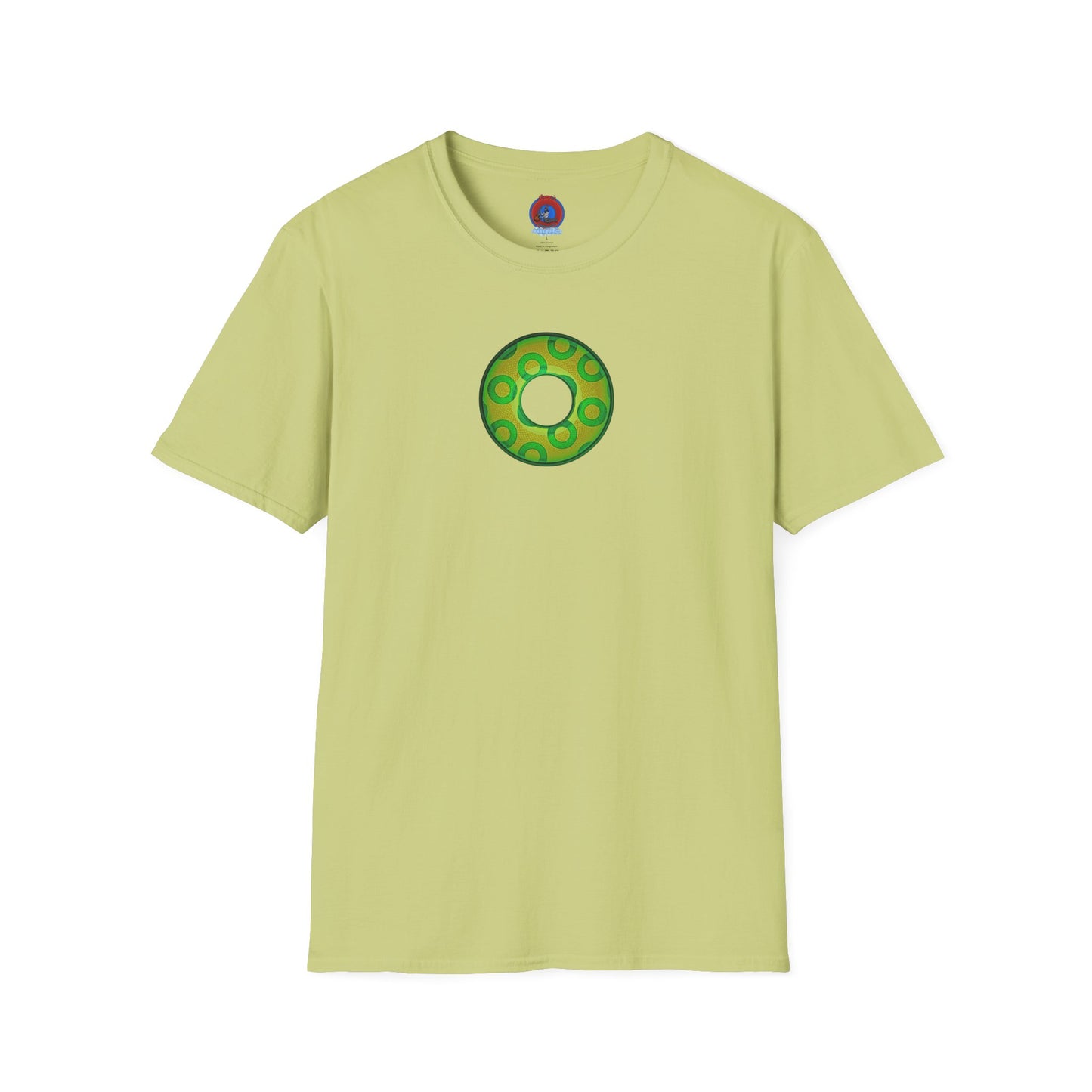 Plain Donuts/Unisex Soft-Style - "Plain Rustic Paradoxical Donuts" - gold/light green donuts