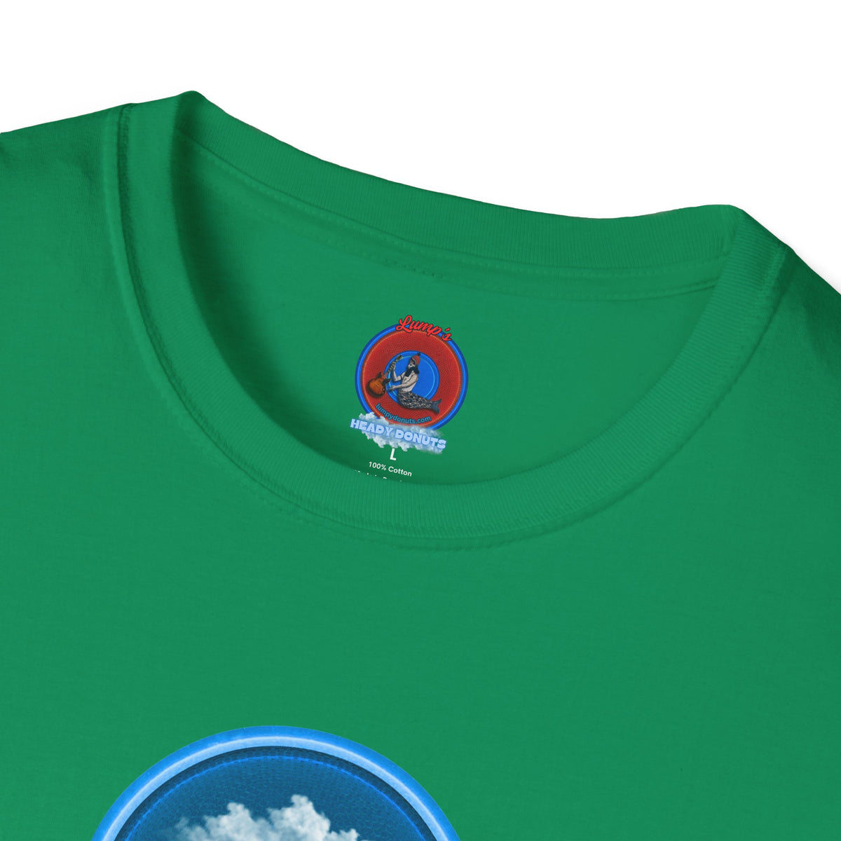 Classic Donut Tee - Unisex Soft-Style - "Got Rhombus?" - series 1.0  - variant 1 - blue/blue donut