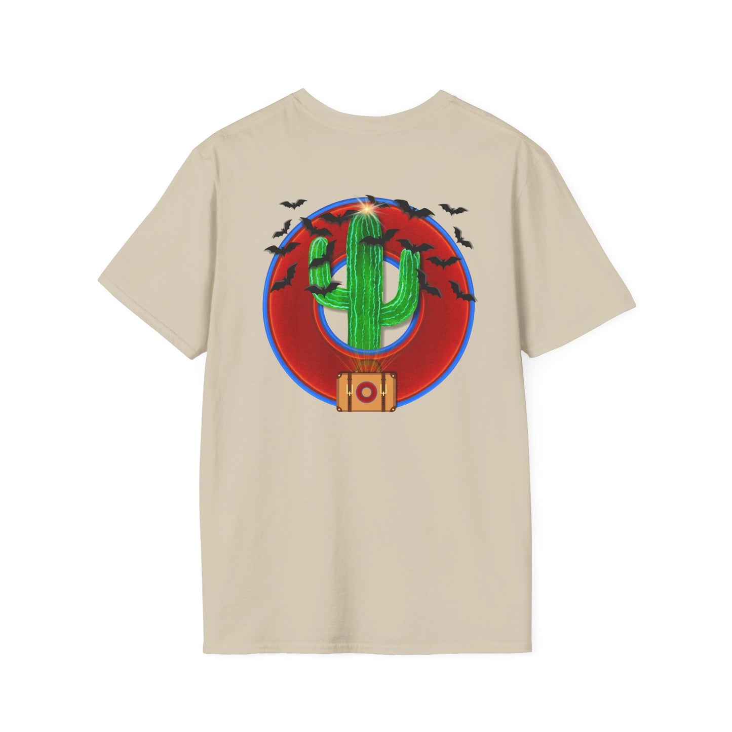 Classic Donut Tee - Unisex Soft-Style - "Raoul Duke's Sinfully Delicious Donut" - vivid red donut