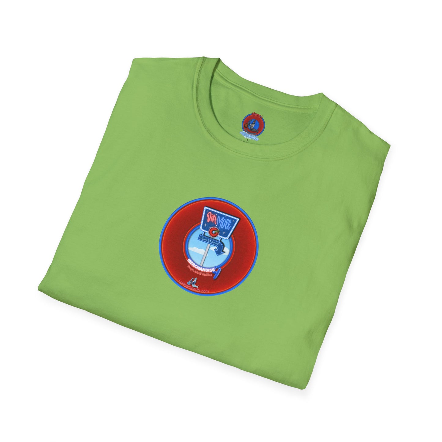 Classic Donut Tee - Unisex Soft-Style - "3rd Nipple Donut Tee" - vivid red dirt mall donut