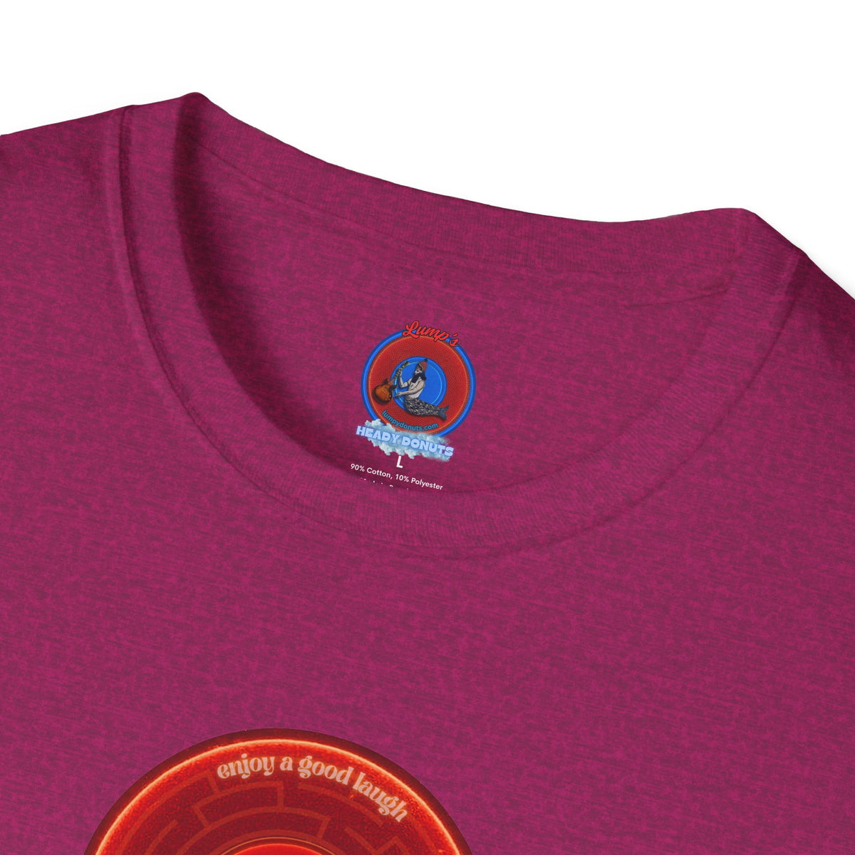 Classic Donut Tee - Unisex Soft-Style - "The Amazing Donut" - series 1.0 - variant 2 - red vivid donut