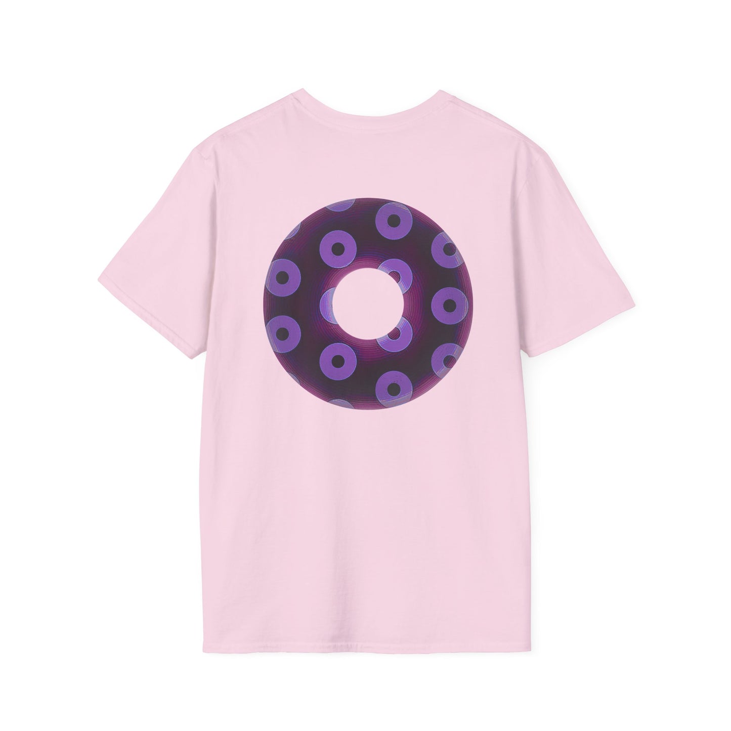 Plain Donuts/Unisex Soft-Style - "Plain Blimpy Paradoxical Donuts" - dark red violet/light purple donuts