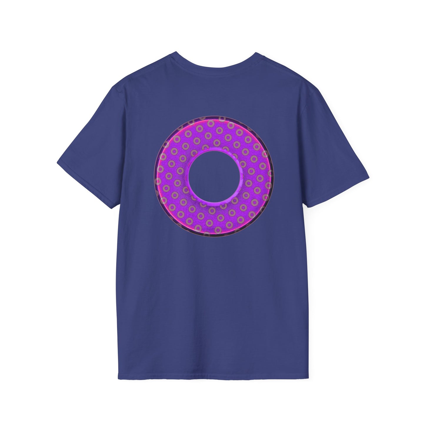 Plain Donuts/Unisex Soft-Style - "Plain Electric Paradoxical Donuts" - purple/mauve donuts