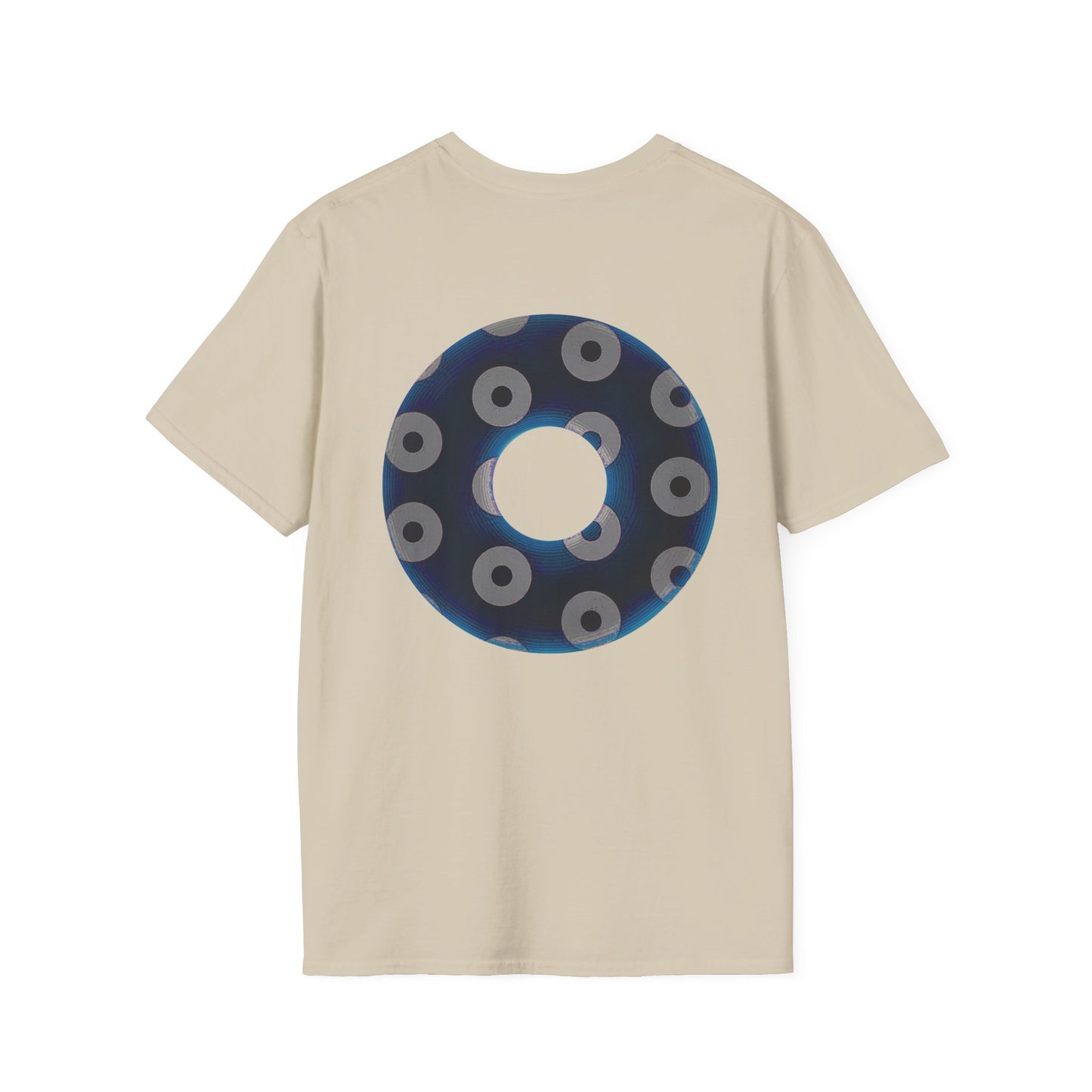 Plain Donuts/Unisex Soft-Style - "Plain Blimpy Paradoxical Donuts" - dark blue/gray donuts