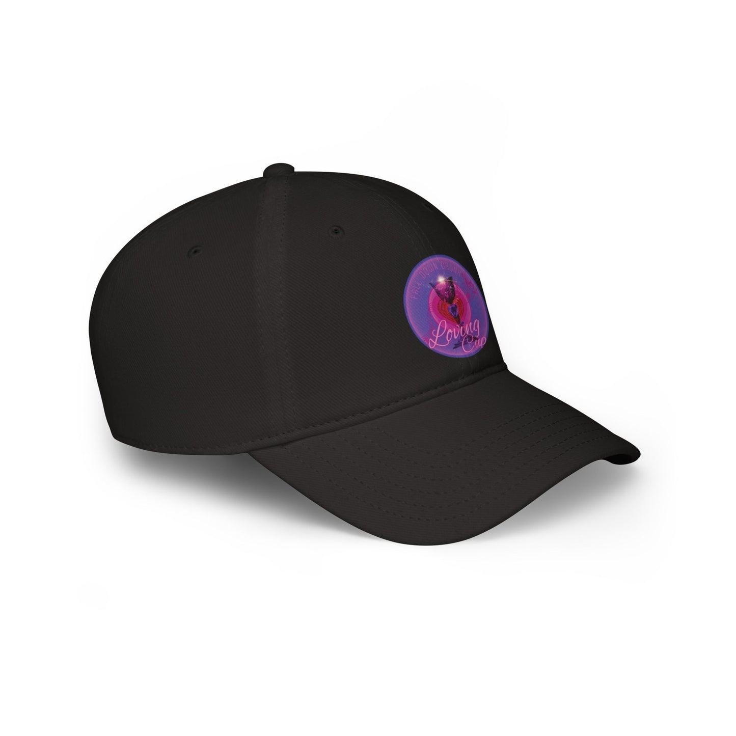 Lumpy Donut Baseball Cap - "The Loving Donut Cap" - vivid purple/magenta donut w/ - [*charitable donut]