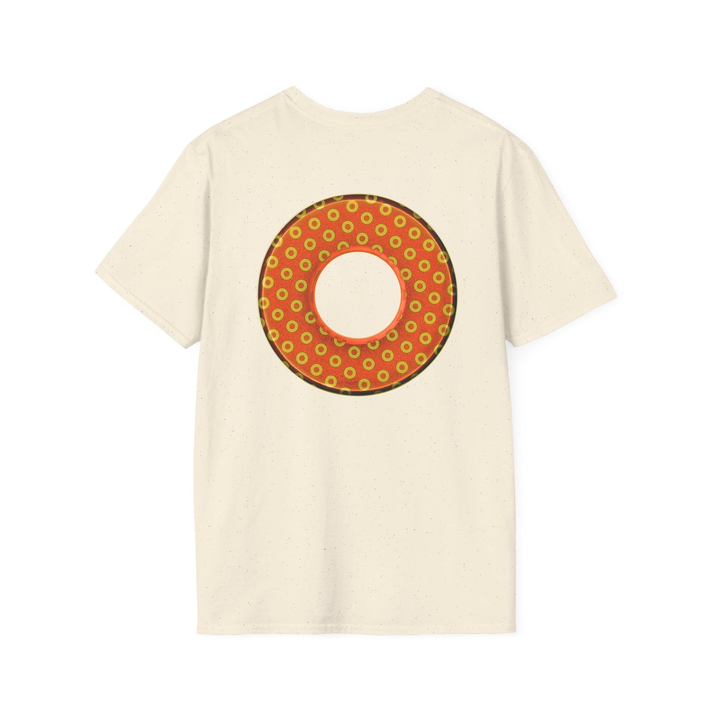 Plain Donuts/Unisex Soft-Style - "Plain Electric Paradoxical Donuts" - gold/orange donuts