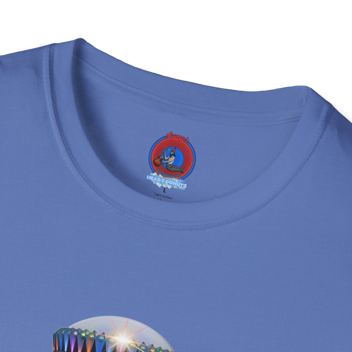 Classic Donut Tee - Unisex Soft-Style - "Donuts now Served on the Mothership" - series 1.0  - variant 6  - tractor-beamed donut