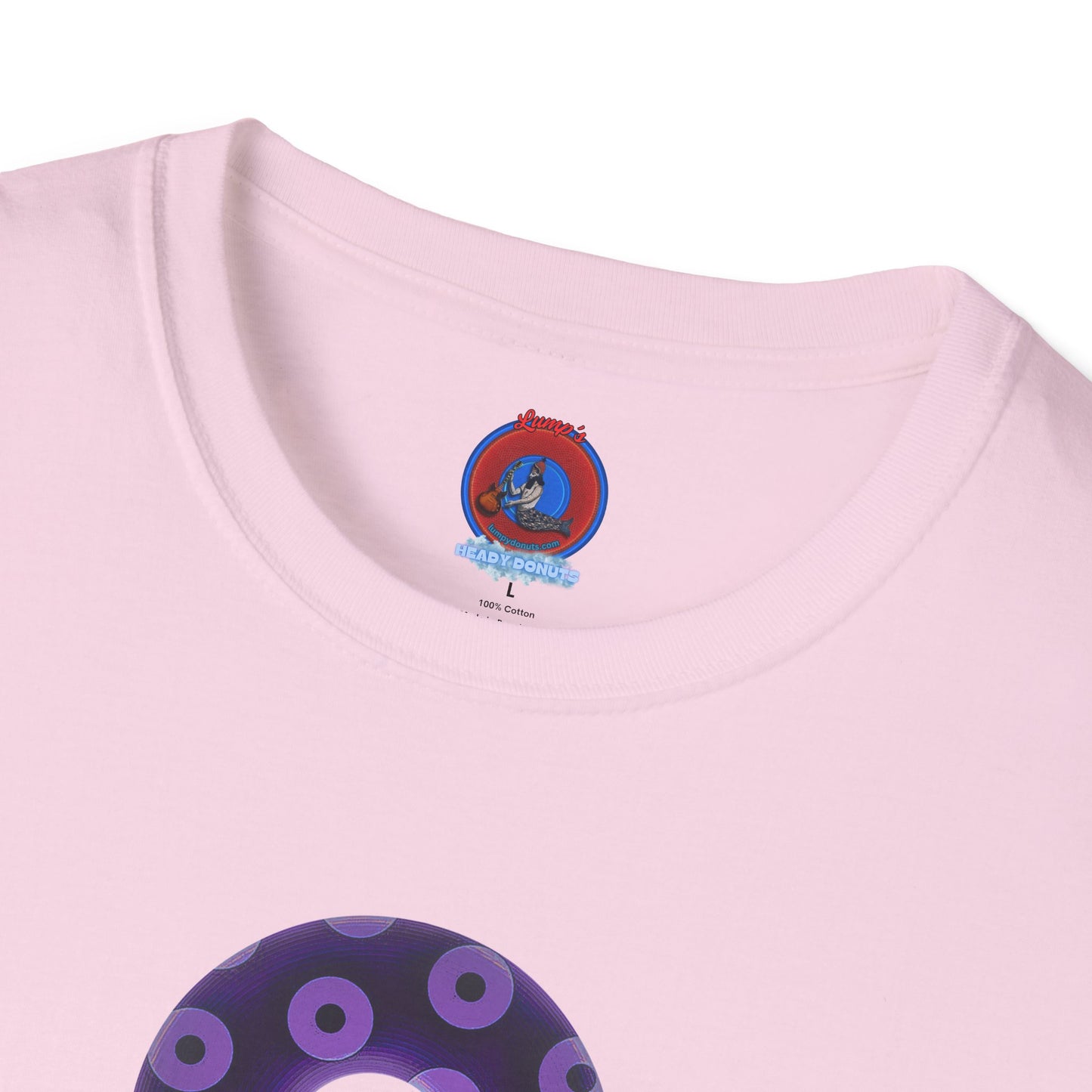 Plain Donuts/Unisex Soft-Style - "Plain Blimpy Paradoxical Donuts" - dark purple/light purple donuts