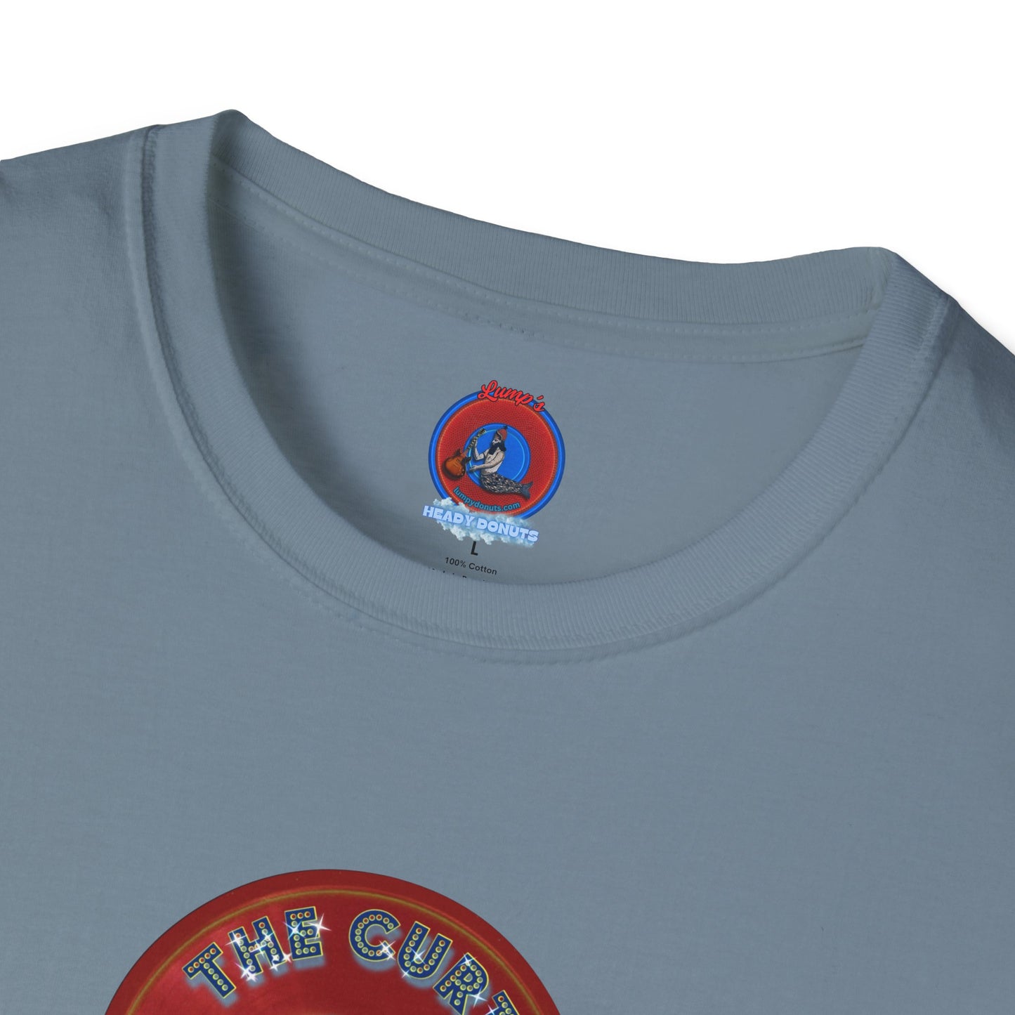 Classic Donut Tee - Unisex Soft-Style - "The Donut With" - series 1.0  - variant 2 - red donut