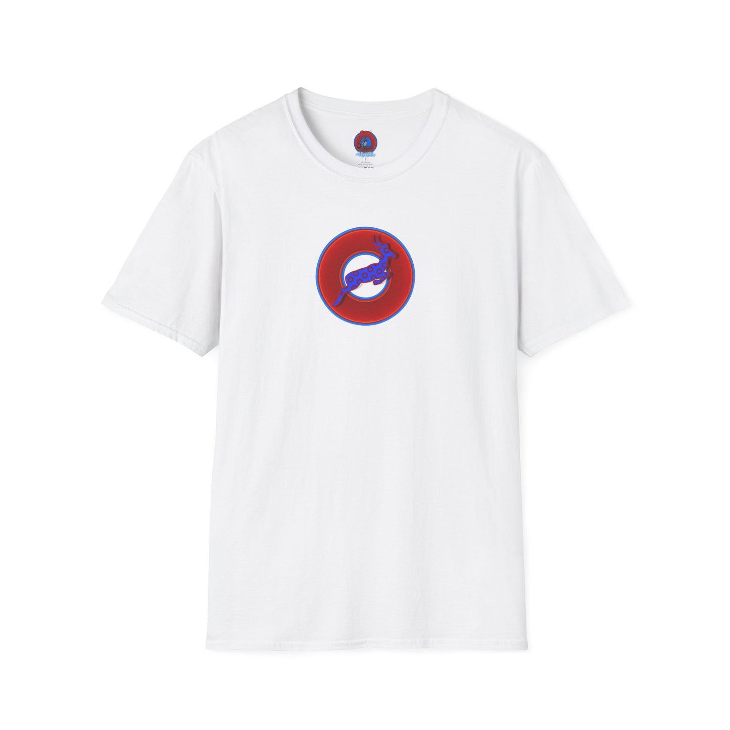 Classic Donut Tee - Unisex Soft-Style - "Out of Control Donut" - vivid red donut - variant 1