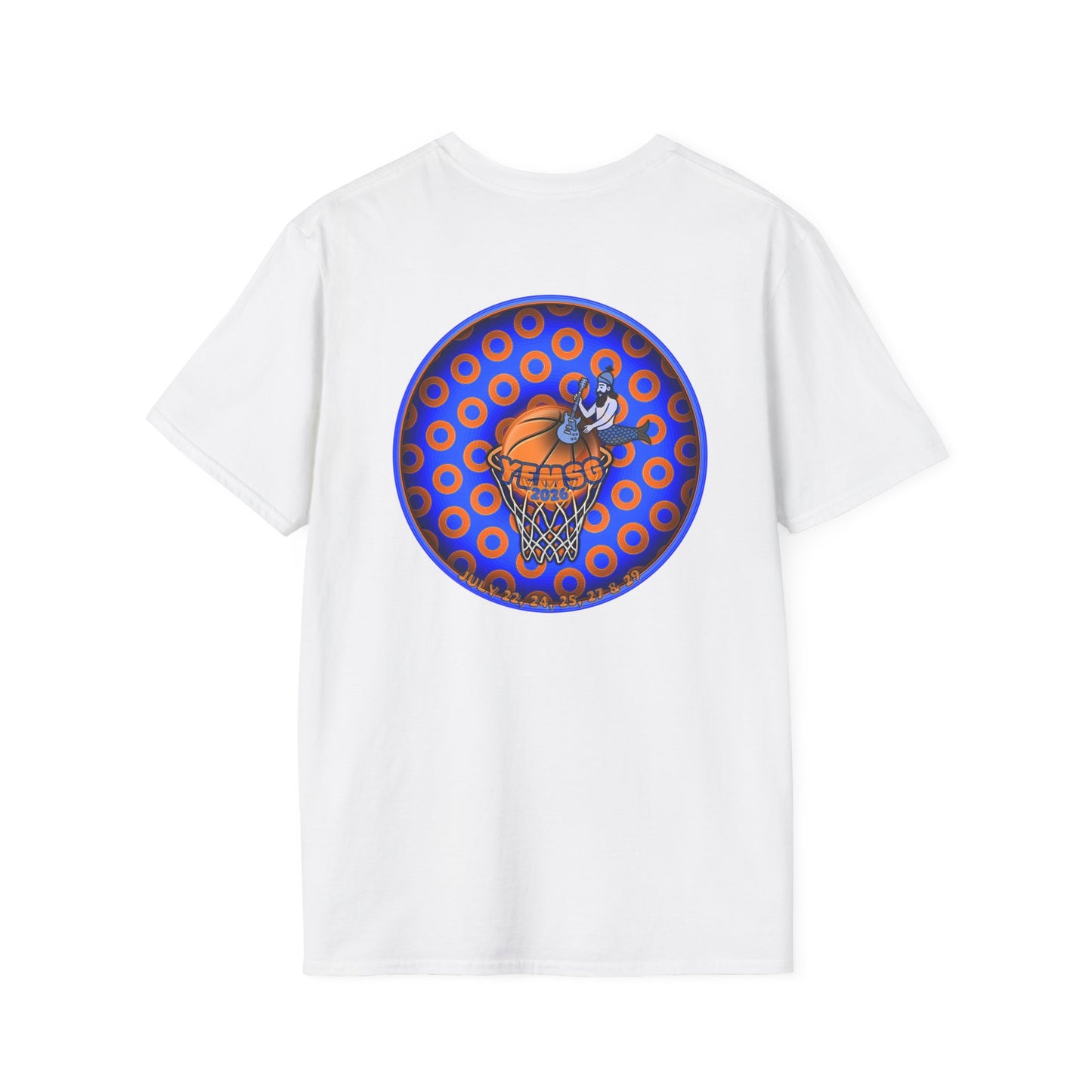 Classic Donut Tee - Unisex Soft-Style - "Diedrich Knickerbocker's Donut" - blue/orange caviar paradox donut - variant 2