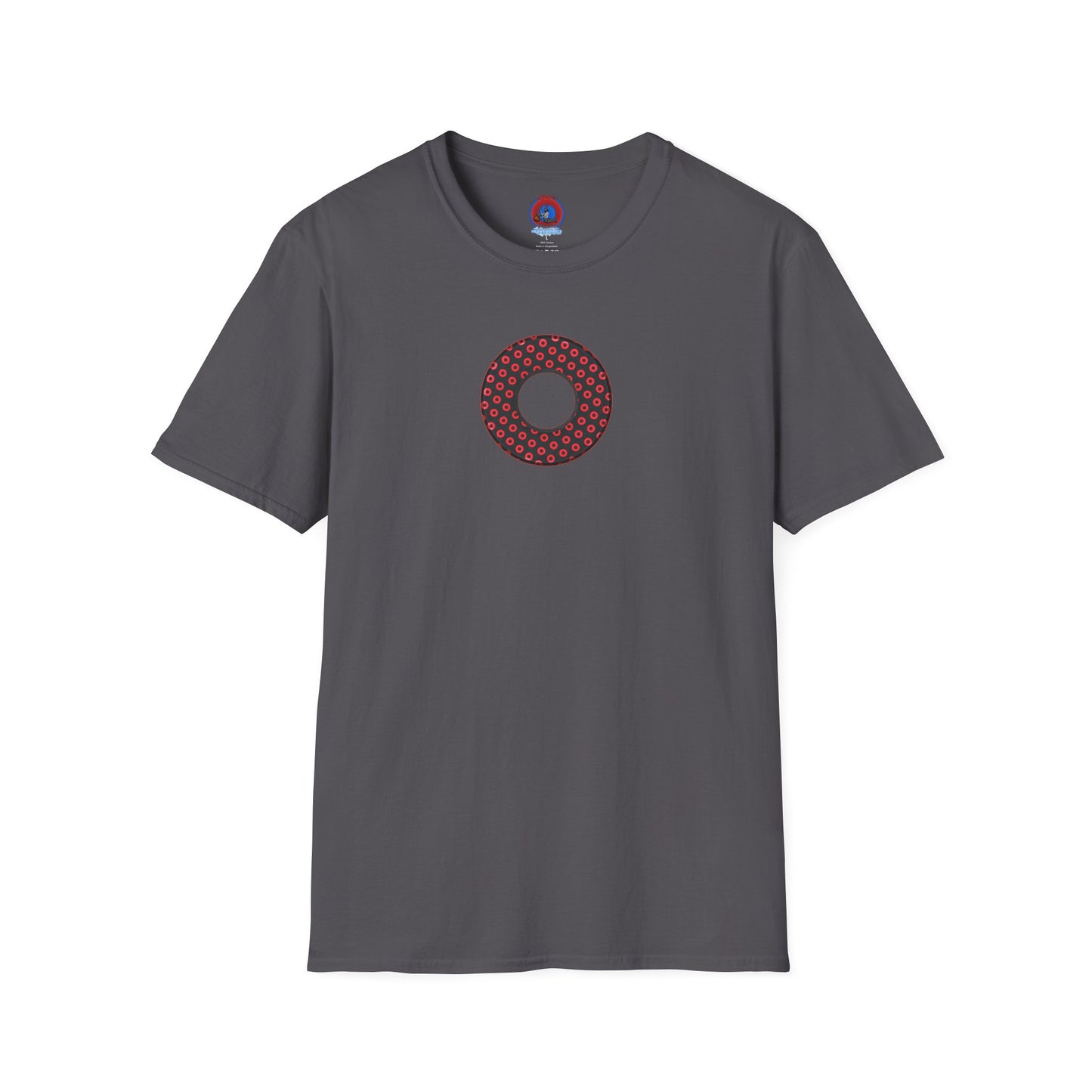 Plain Donuts/Unisex Soft-Style - "Plain Electric Paradoxical Donuts" - black/red donuts