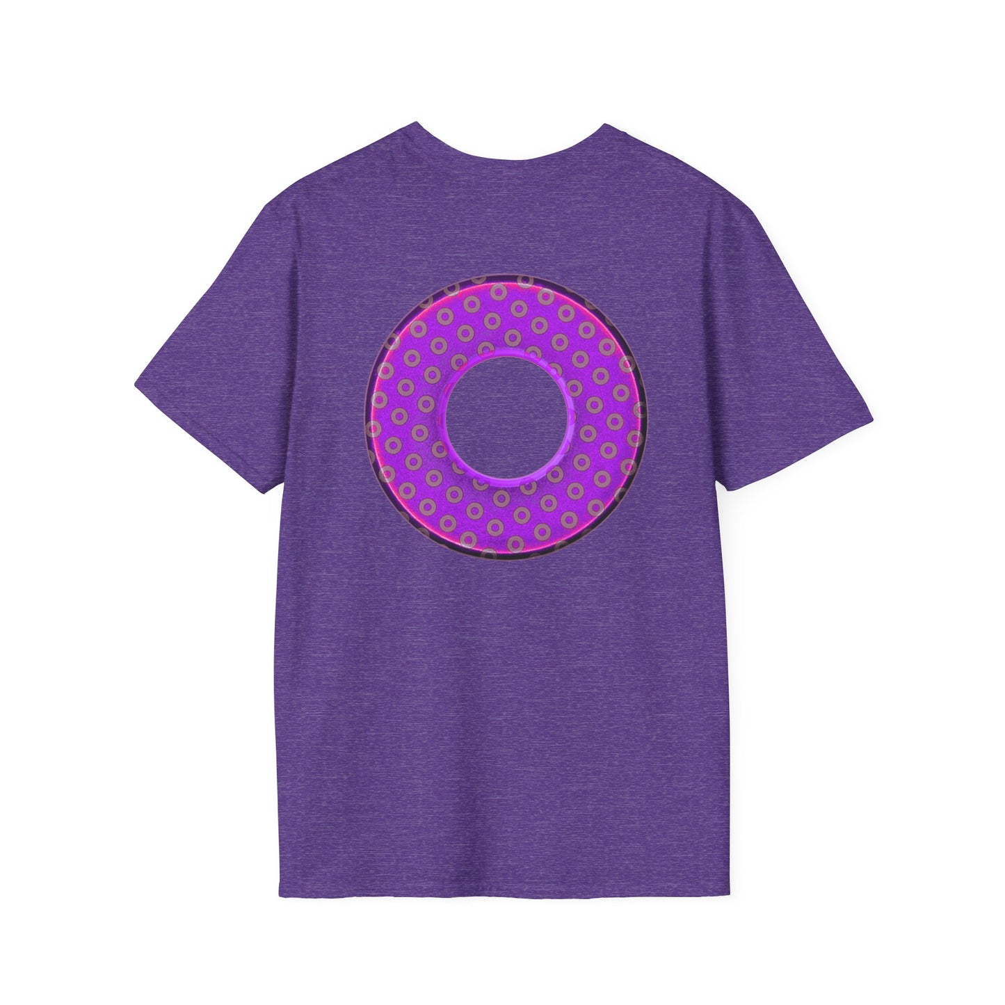 Plain Donuts/Unisex Soft-Style - "Plain Electric Paradoxical Donuts" - purple/mauve donuts