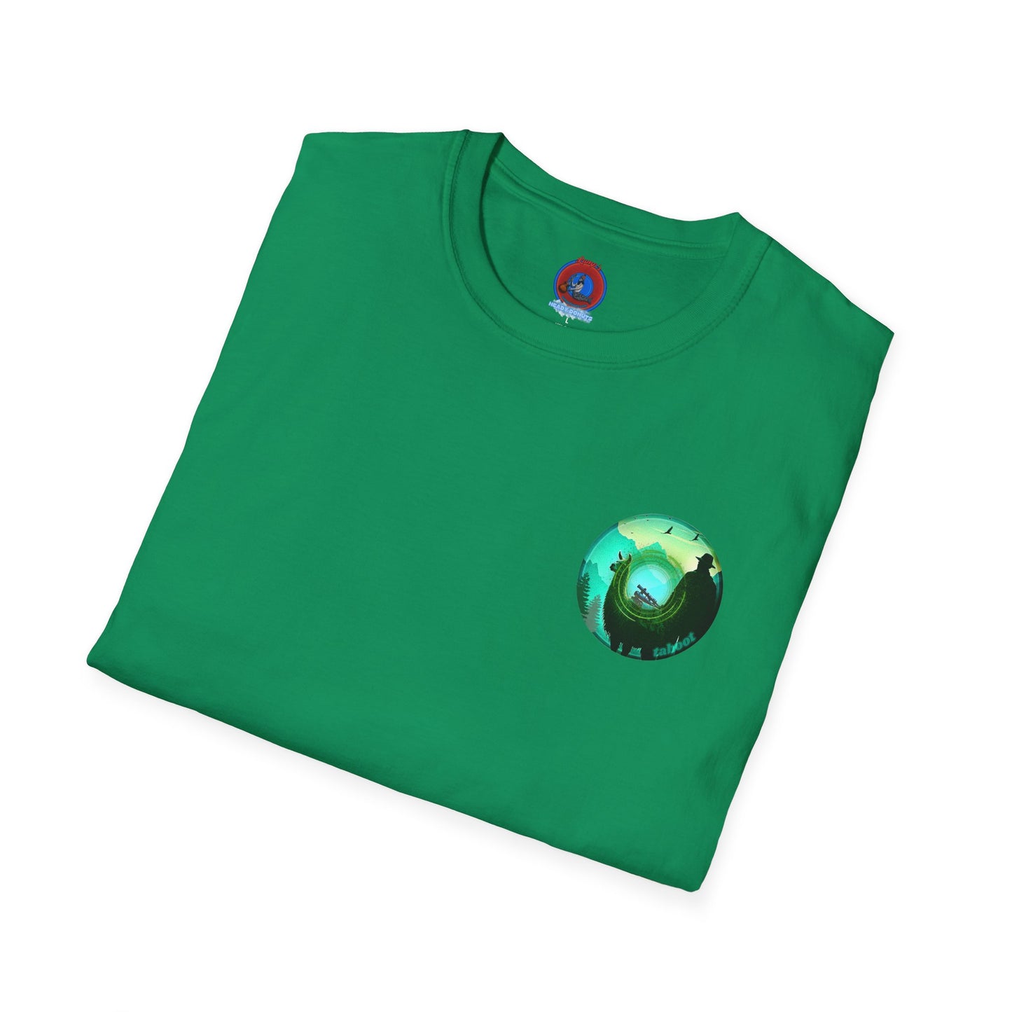 Classic Donut Tee - Unisex Soft-Style - "The Taboo(t) Donut" - green/picture donut