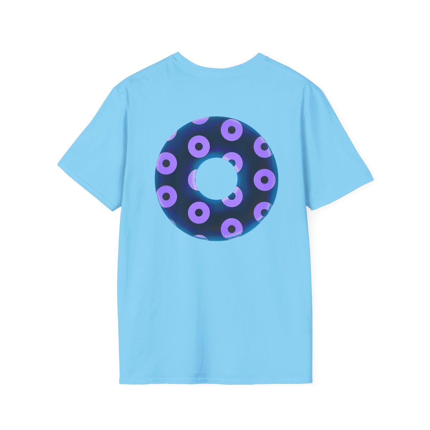 Plain Donuts/Unisex Soft-Style - "Plain Blimpy Paradoxical Donuts" - dark blue/light purple donuts