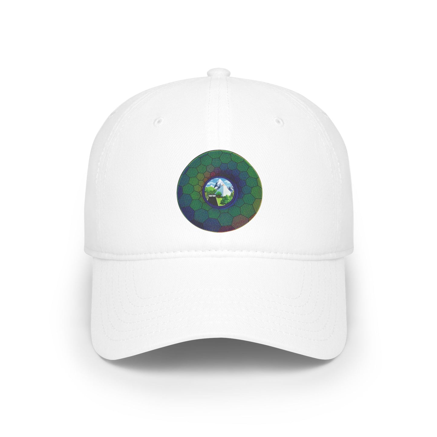 Lumpy Donut Baseball Cap - "Mansions of South Park" - variant 1 - green hexadonut w/