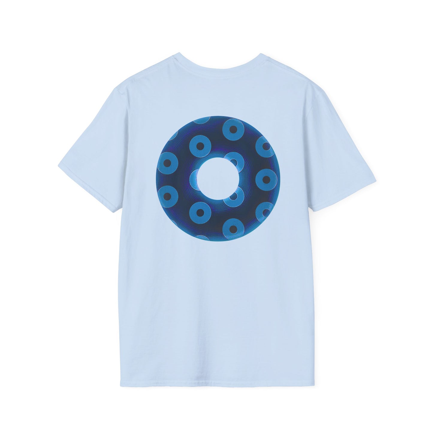 Plain Donuts/Unisex Soft-Style - "Plain Blimpy Paradoxical Donuts" - dark blue/sky blue donuts