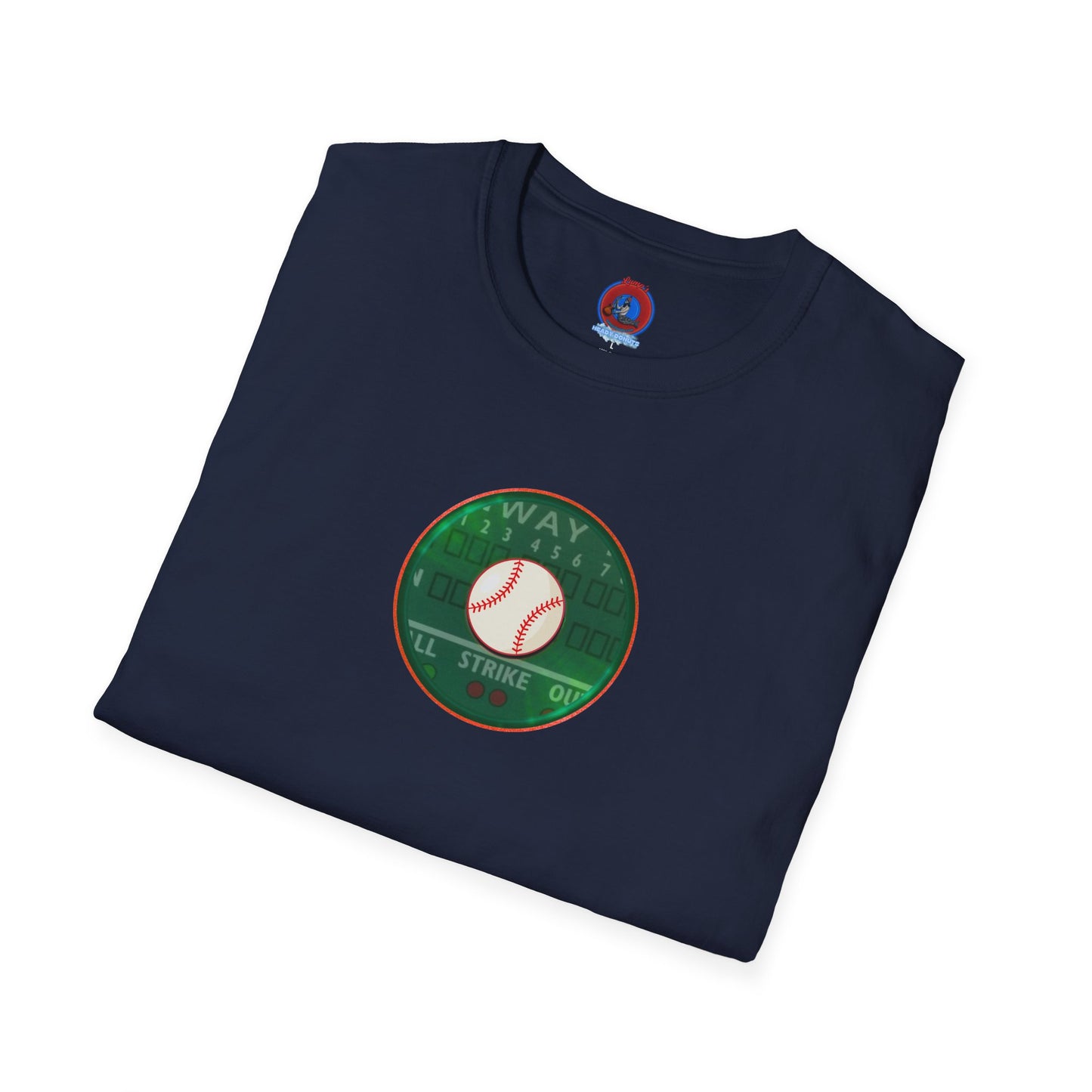 Classic Donut Tee - Unisex Soft-Style - "Phenway Ballpark Donuts" - vivid monsta donut - variant 2