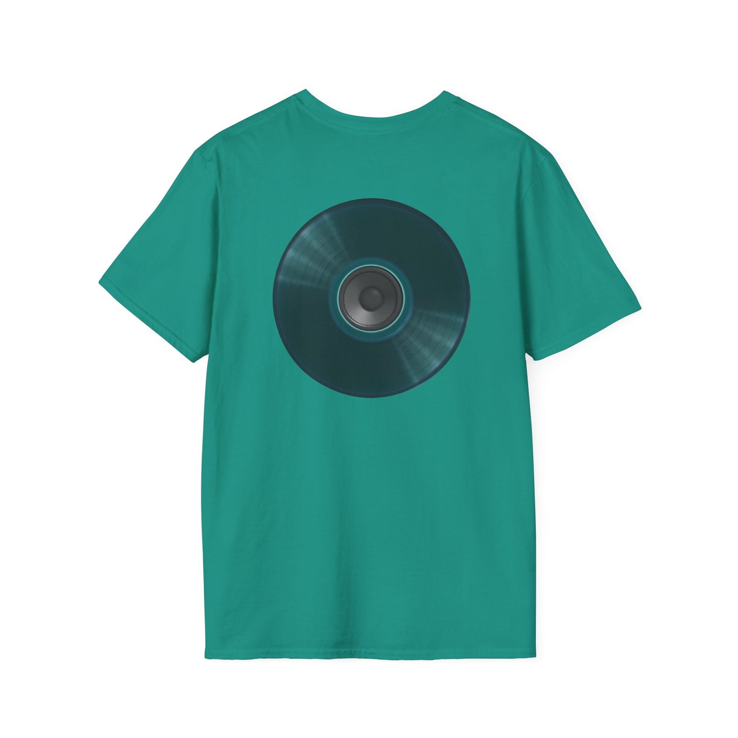 Classic Donut Tee - Unisex Soft-Style - "The Plain Record Donut" - series 1.0 - dark teal green