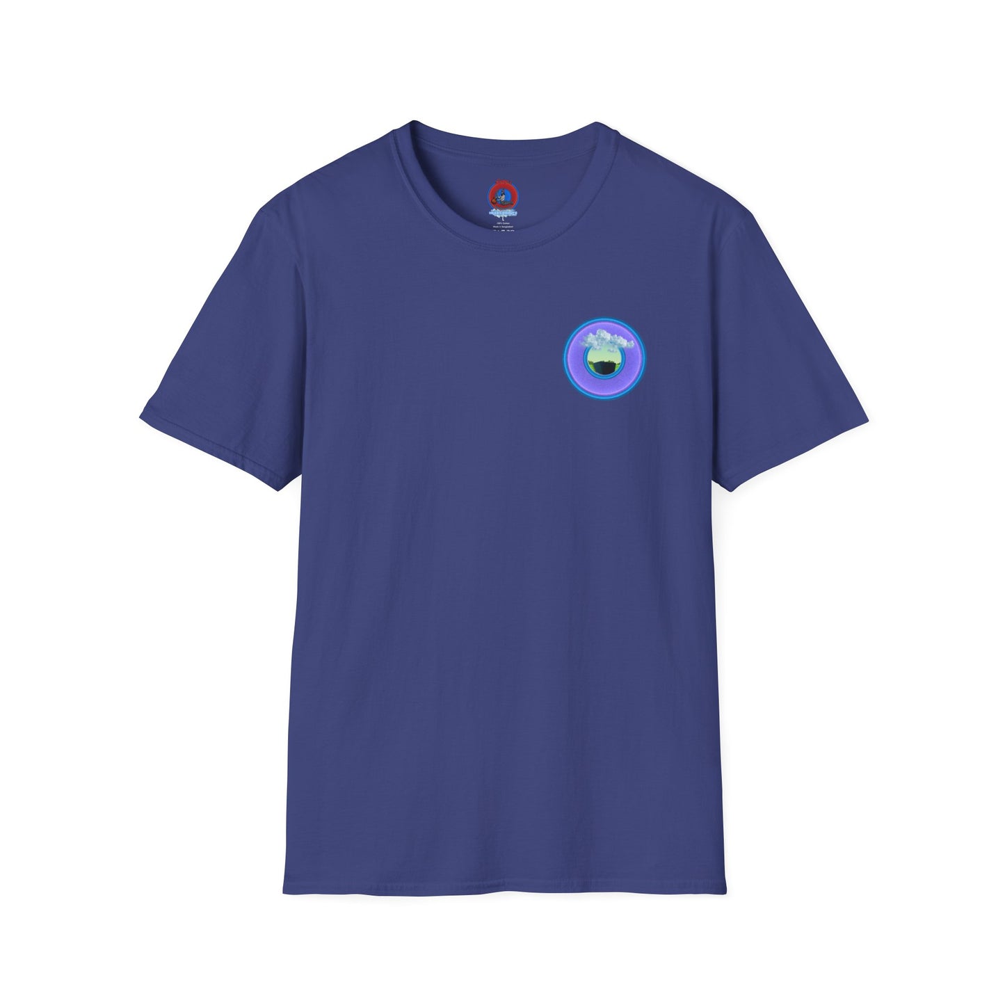 Classic Donut Tee - Unisex Soft-Style - "Got Rhombus?" - series 1.0  - variant 4 - purple/blue donut