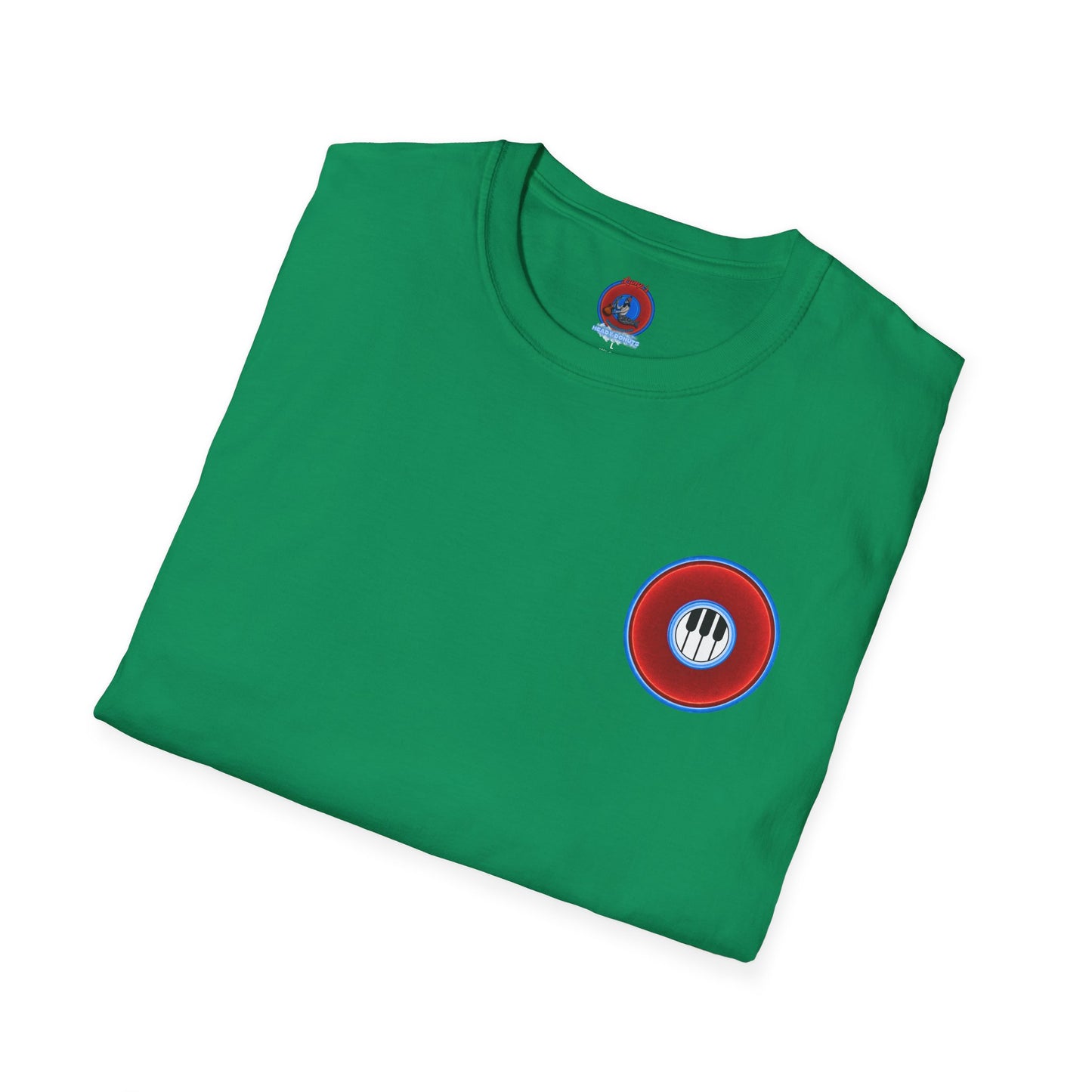 Classic Donut Tee - Unisex Soft-Style - "Rage Side Donut" - vivid red donut - variant 1