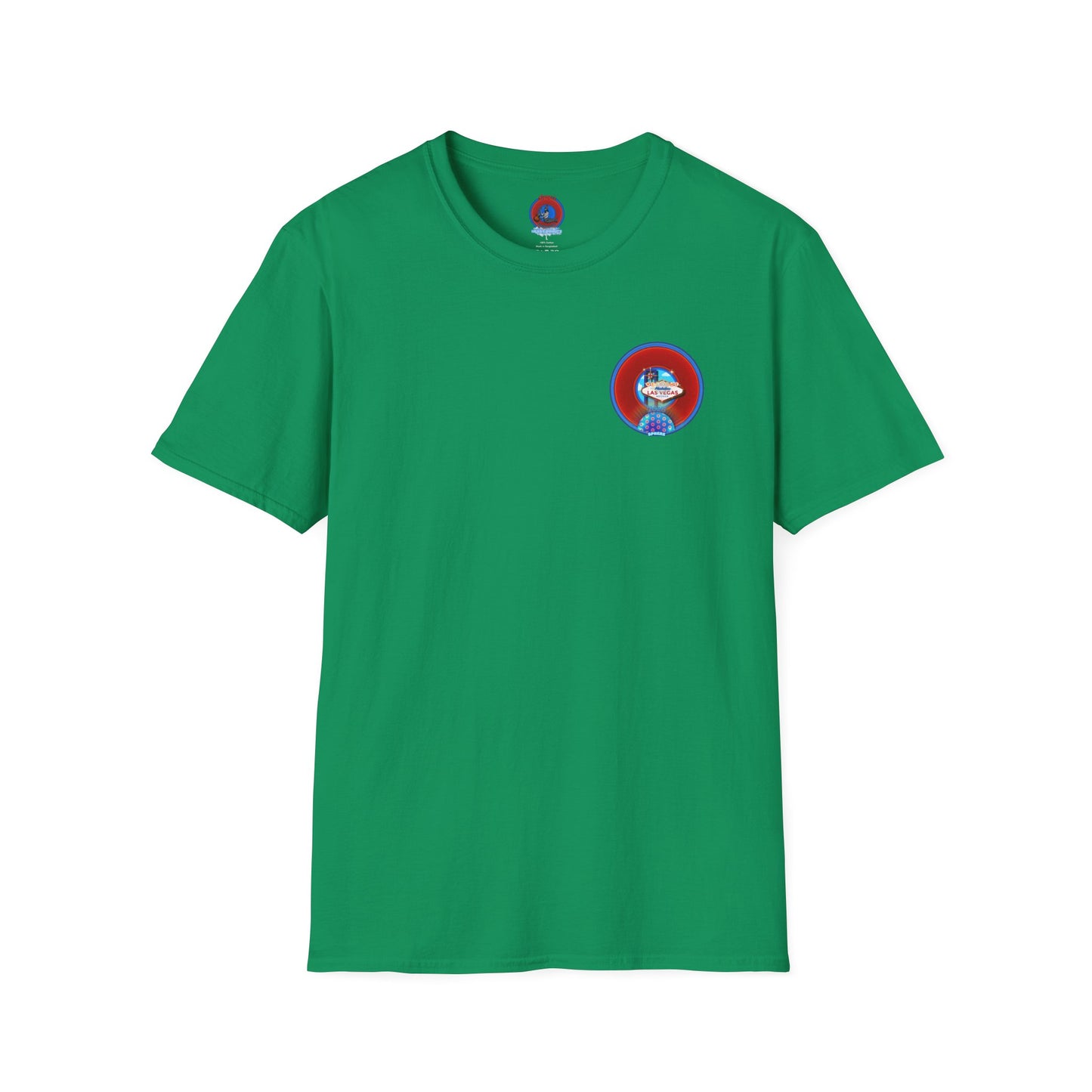 Classic Donut Tee - Unisex Soft-Style - "Viva Las Vegas Donut" - vivid red donut