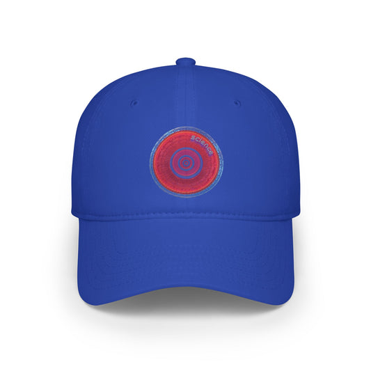 Lumpy Donut Baseball Cap - "Tube Donut Cap" - vivid red tube donut w/