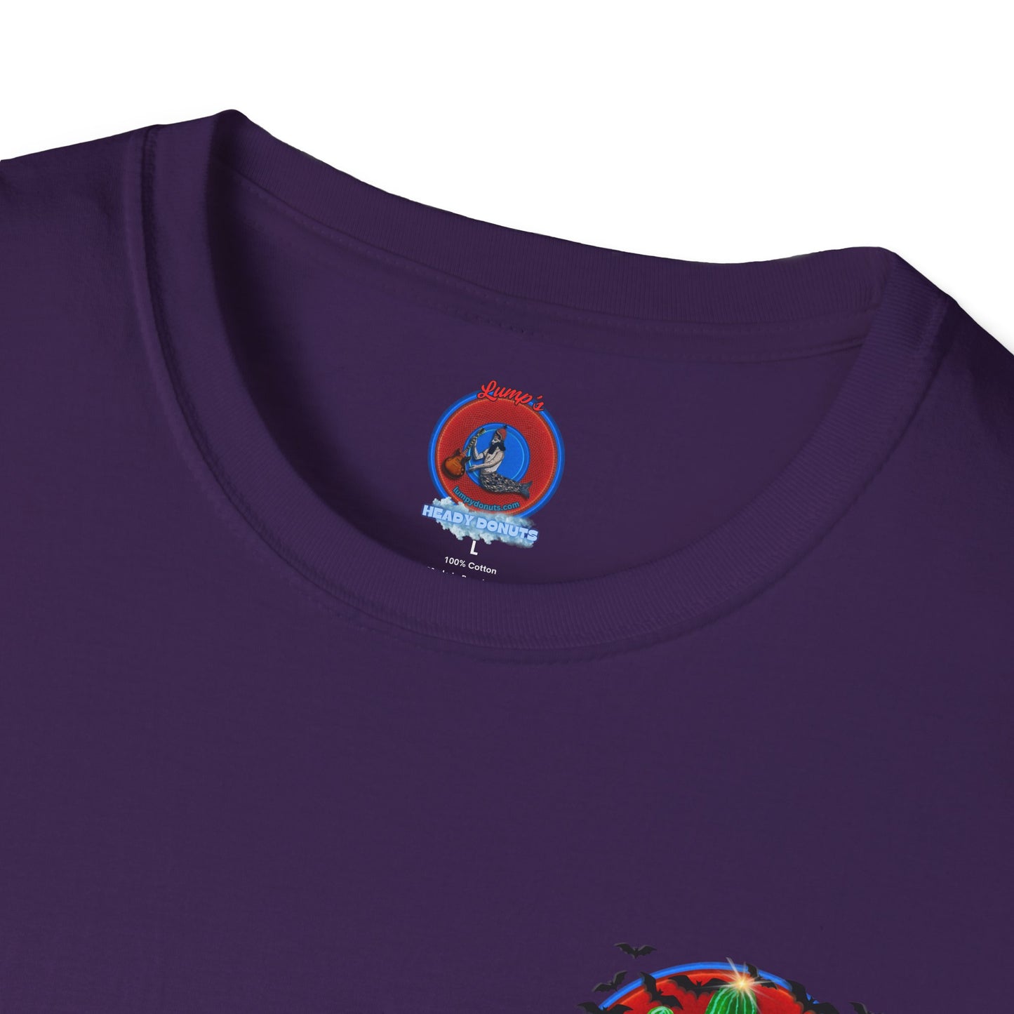 Classic Donut Tee - Unisex Soft-Style - "Raoul Duke's Sinfully Delicious Donut" - vivid red donut
