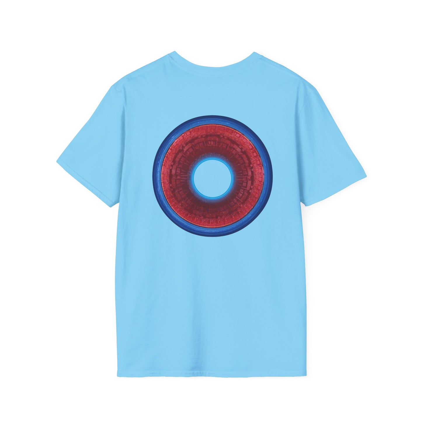 Classic Donut Tee - Unisex Soft-Style - "Homer's Perfect Donut" - series 1.0  - variant 1 - dark blue edging & hole