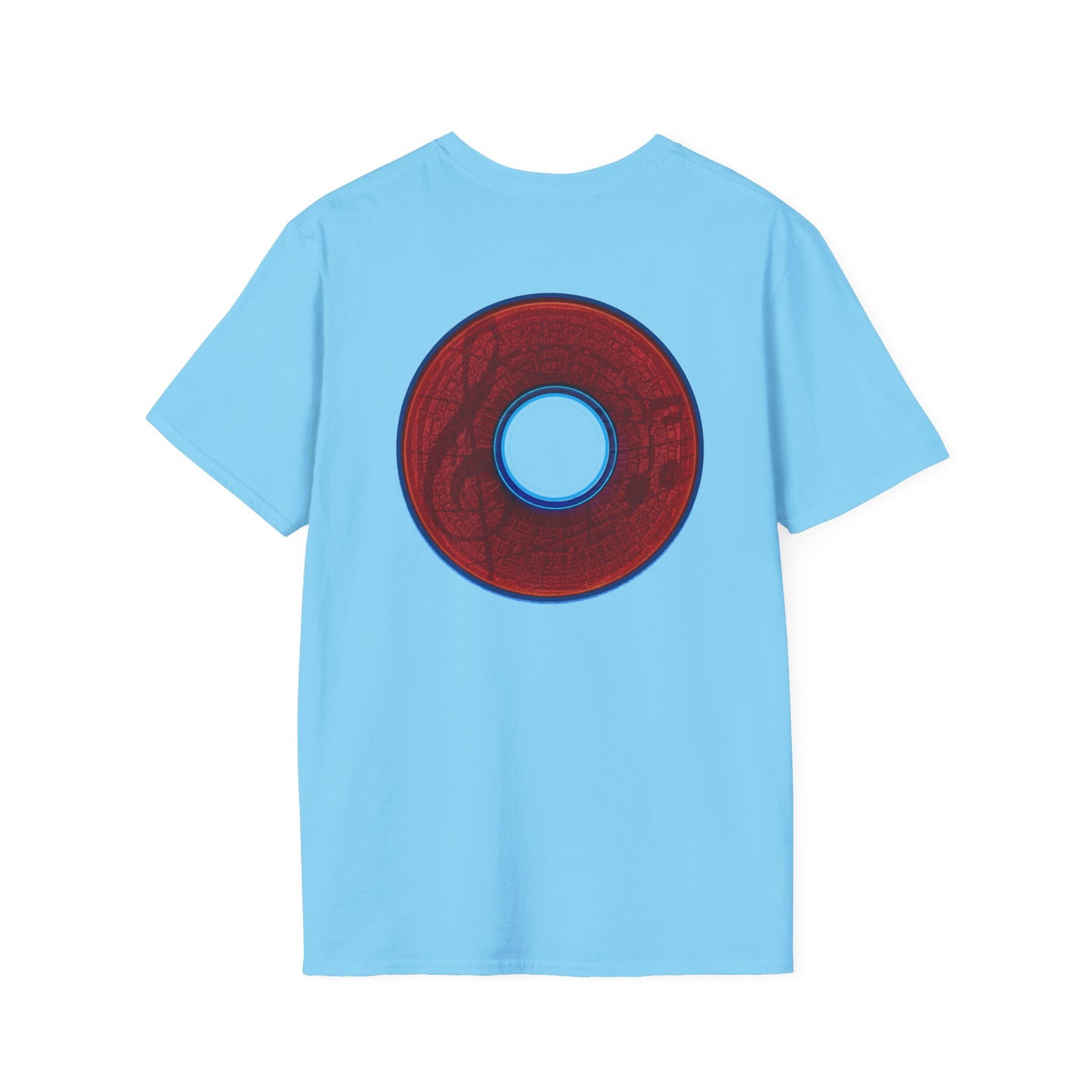 Classic Donut Tee - Unisex Soft-Style - "The Musically Gifted Donut" - red donut - series 1.0