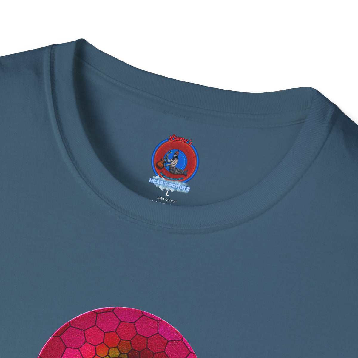 Classic Donut Tee - Unisex Soft-Style - "Limestone Donuts so Large" - variant 5 - green hexadonut