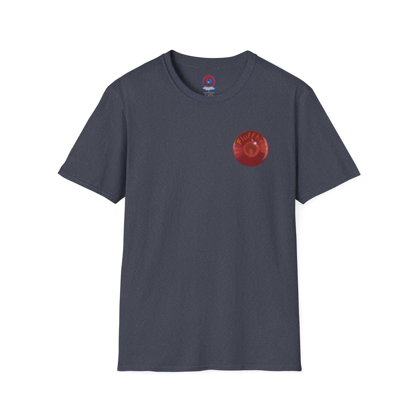 Classic Donut Tee - Unisex Soft-Style - "The Fluffernutter Donut" - series 1.0 - dark red donut